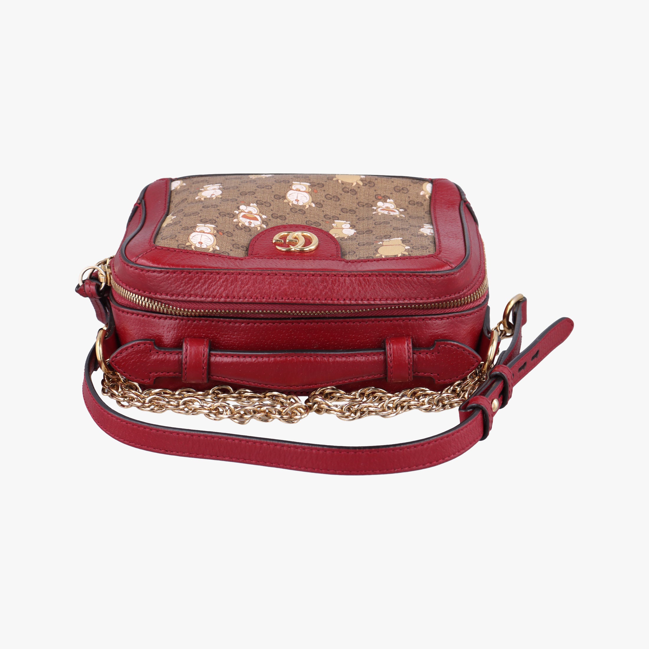 Vintage Gucci Doraemon collaboration Red×beige×multi PVC coated canvas×Leather 655596 shoulderbag | stylenewstar