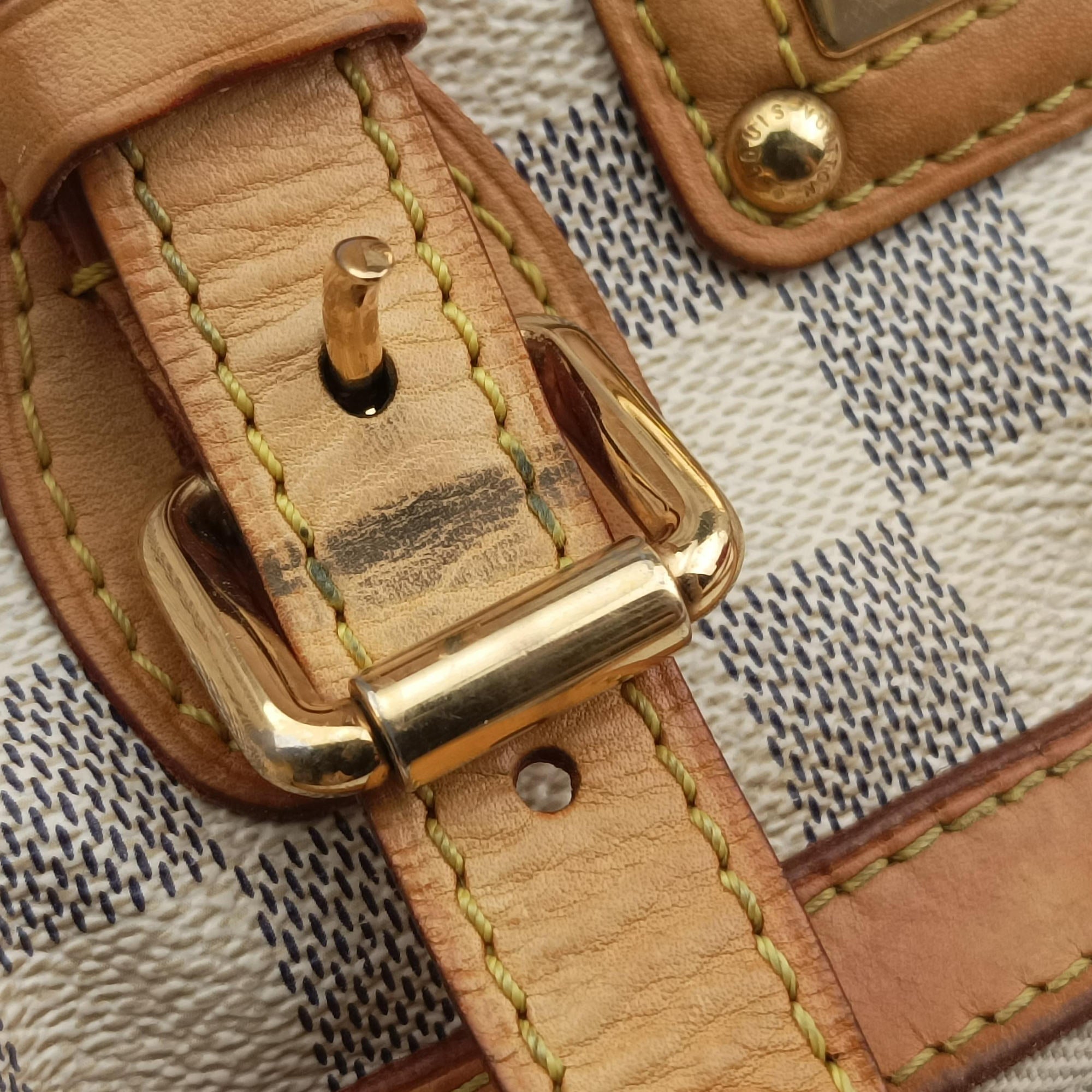 Secondhand Louis Vuitton BERKELEY Azur Damier Canvas N52001 handbag | stylenewstar