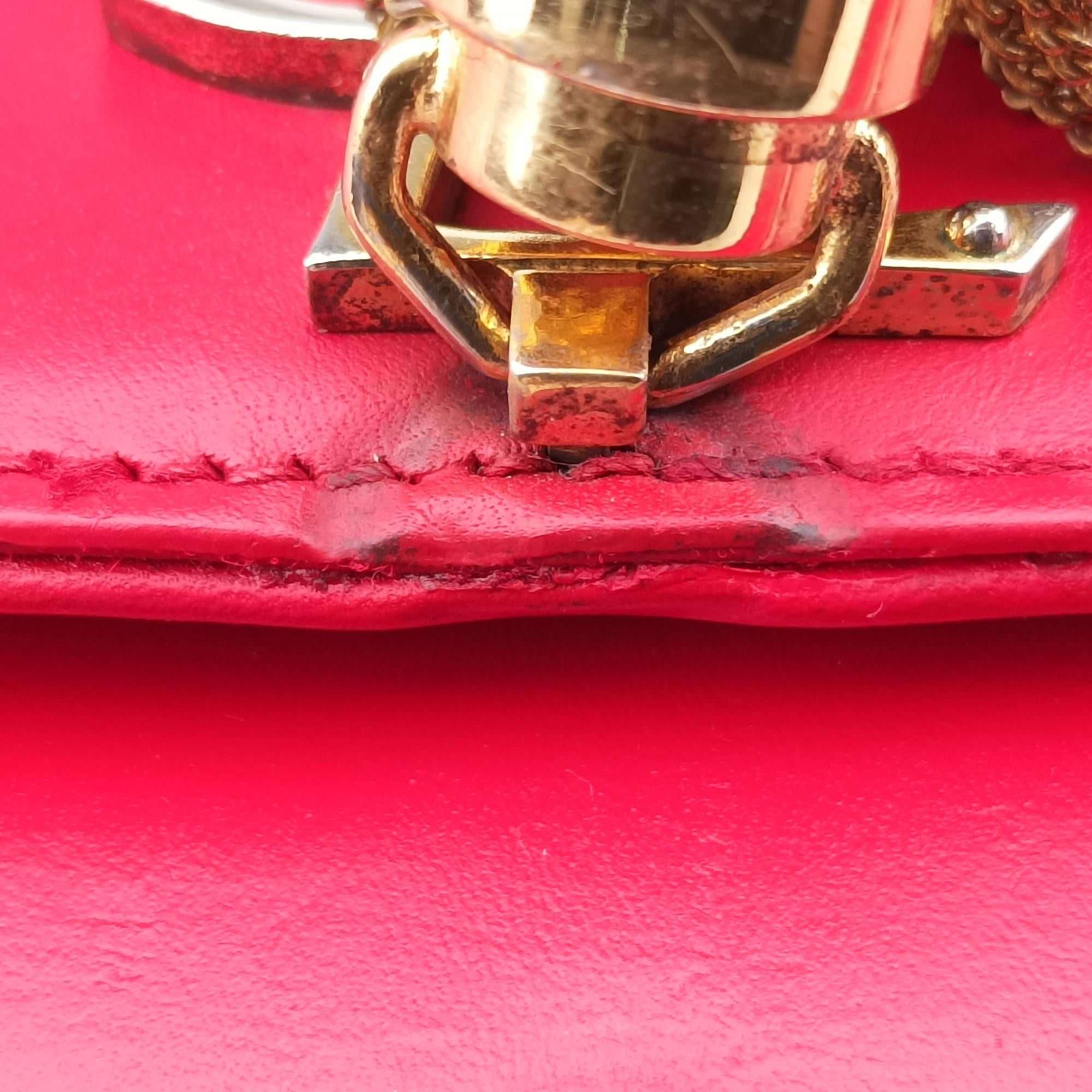 Vintage Yves Saint Laurent KATE Red Leather 354119 shoulderbag | stylenewstar