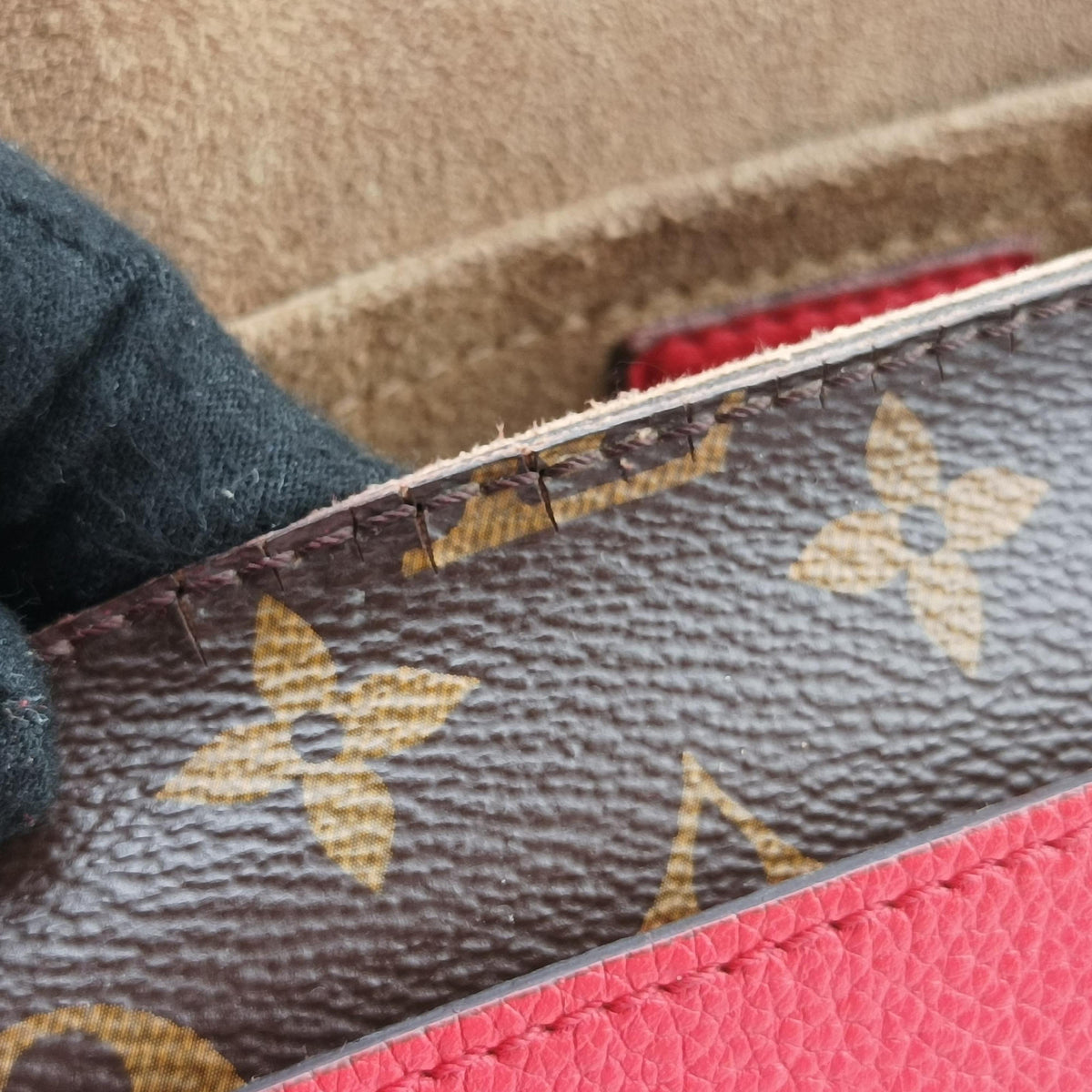 MARIGNAN Brown×COQUELICOT Monogram Canvas×calf leather M44544 AR1188マリニャン モノグラム/ブラウン×コクリコ モノグラムキャンバス×カーフレザー M44544 AR1188