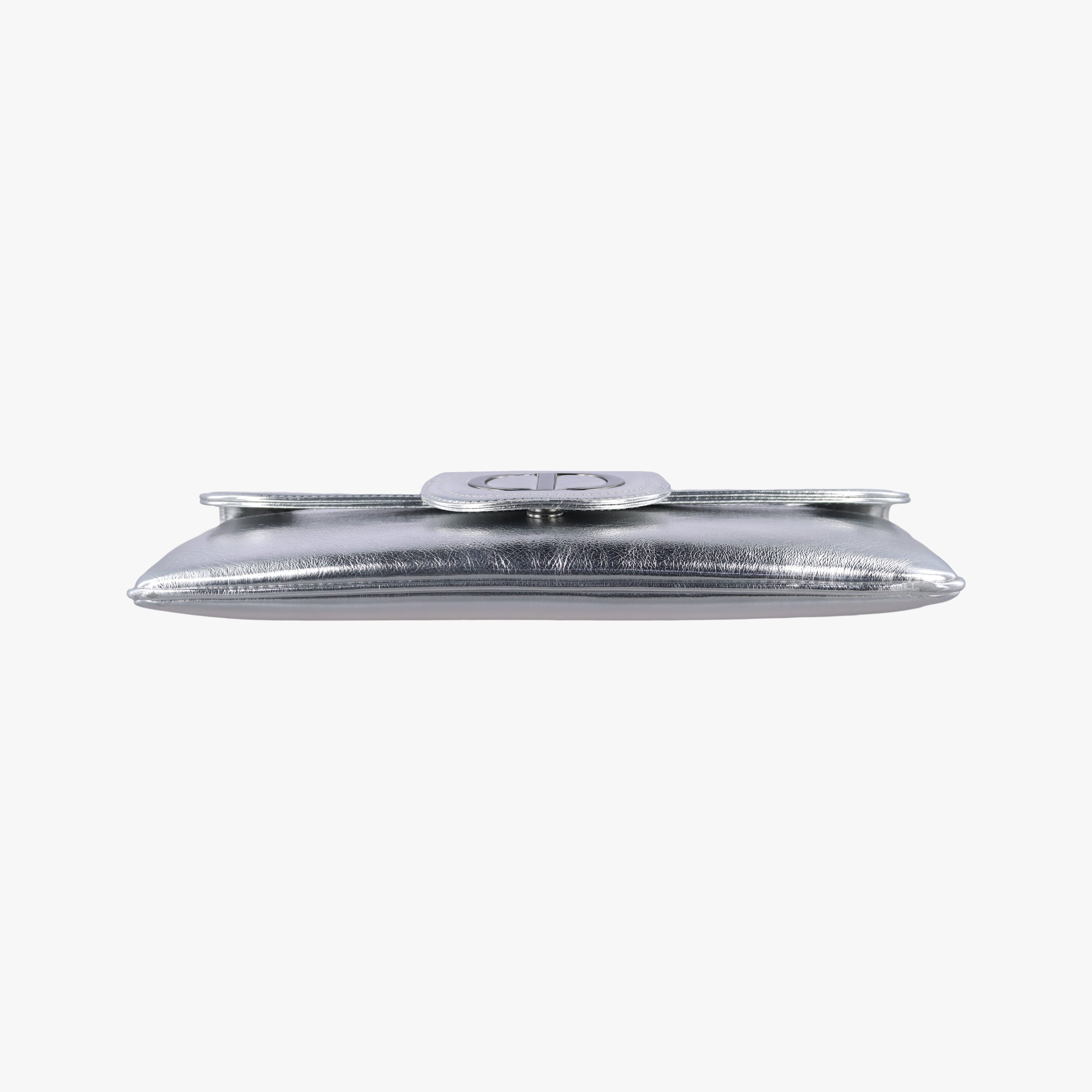 Dior double Medium Silver Leather 10-MA-0241ディオール ダブル ミディアム シルバー レザー 10-MA-0241