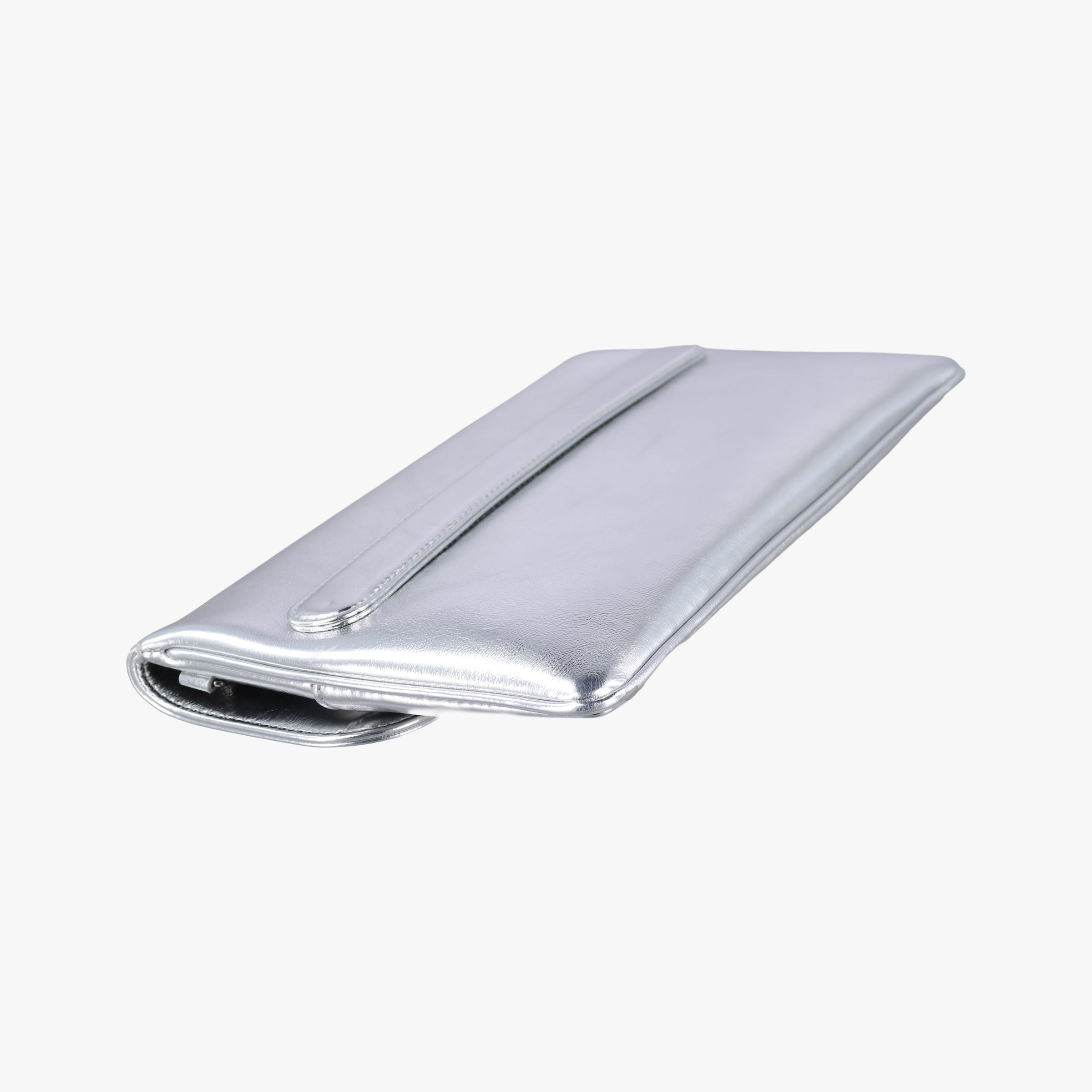 Dior double Medium Silver Leather 10-MA-0241ディオール ダブル ミディアム シルバー レザー 10-MA-0241