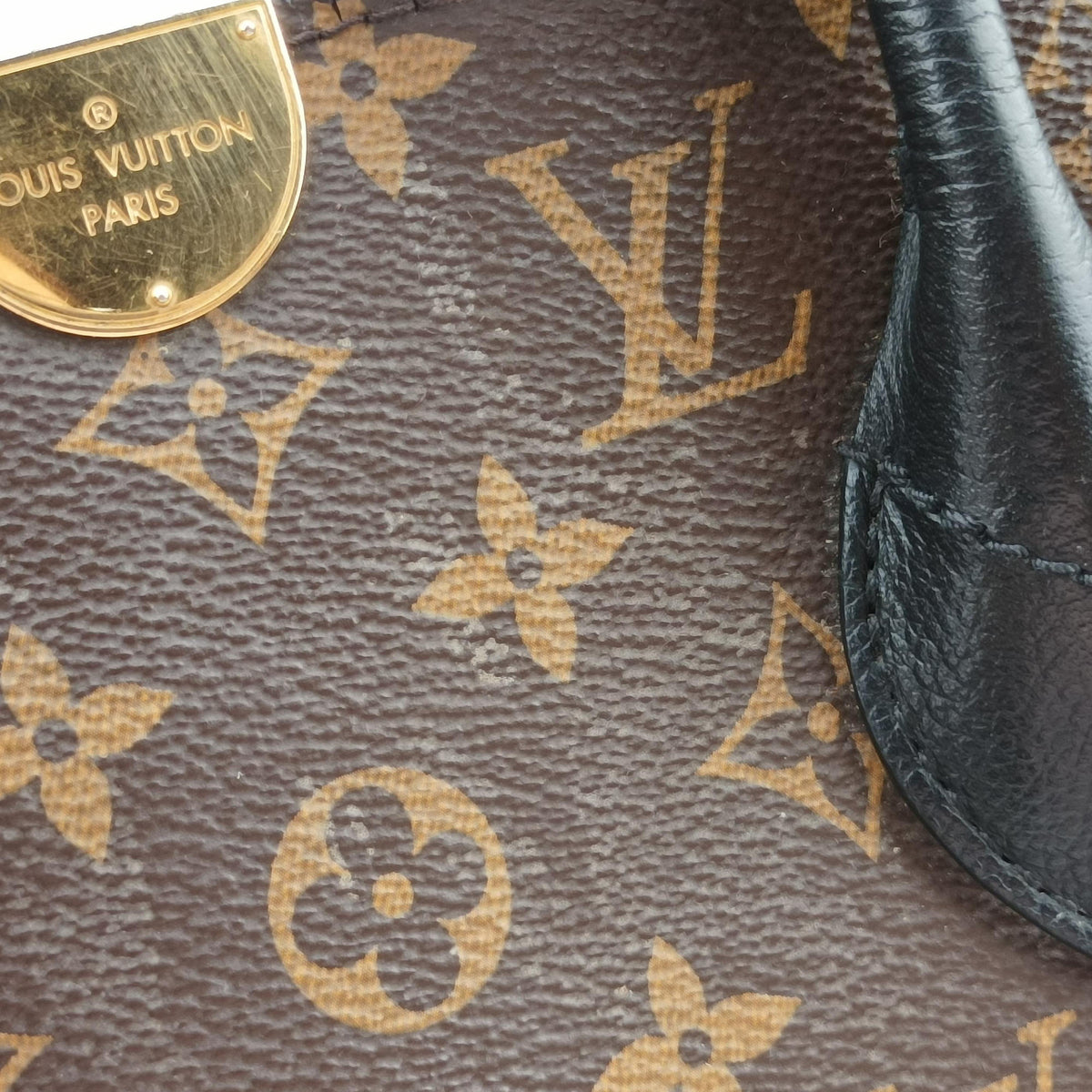 Flandrin Brown×Black Monogram canvas×calf leather M41595 DU1158フランドリン モノグラム/ブラウン×ブラック モノグラムキャンバス×カーフレザー M41595 DU1158