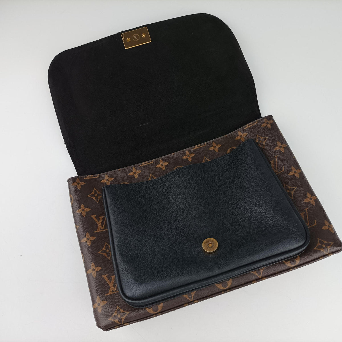 MARIGNAN brown×black Monogram Canvas×calf leather M44259 AR4188マリニャン モノグラム/ブラウン×ブラック モノグラムキャンバス×カーフレザー M44259 AR4188