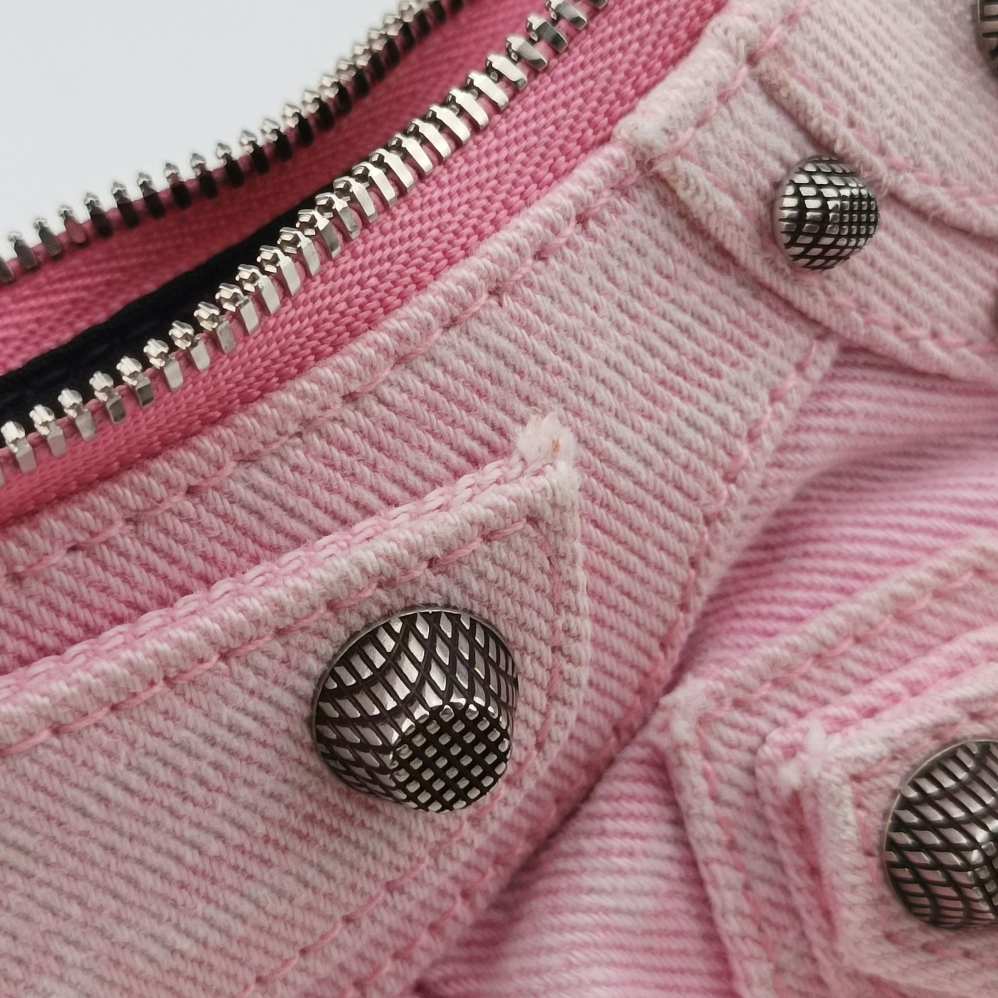 Pre-owned Balenciaga Le Cagole mini Pink canvas shoulderbag | stylenewstar