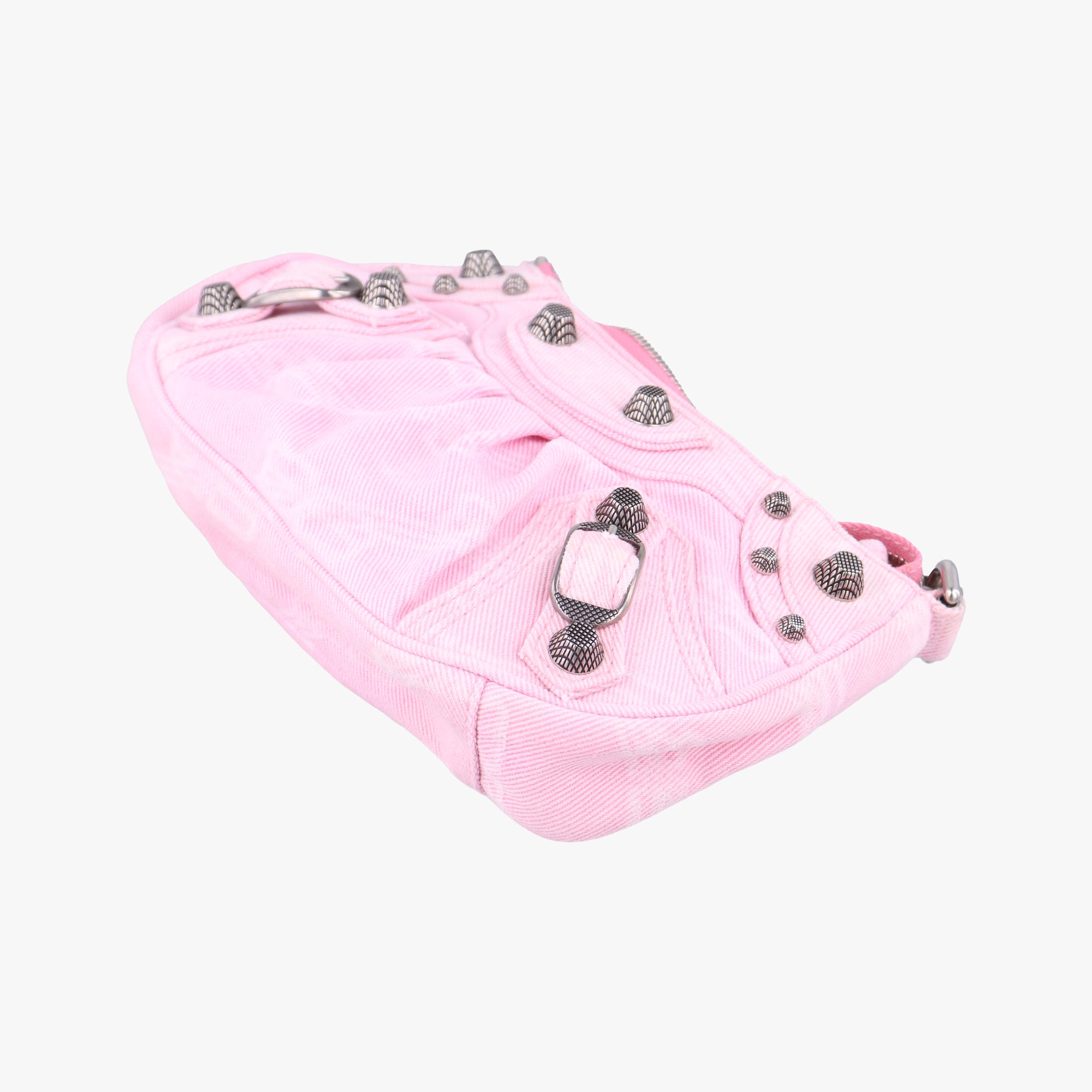 Pre-owned Balenciaga Le Cagole mini Pink canvas shoulderbag | stylenewstar