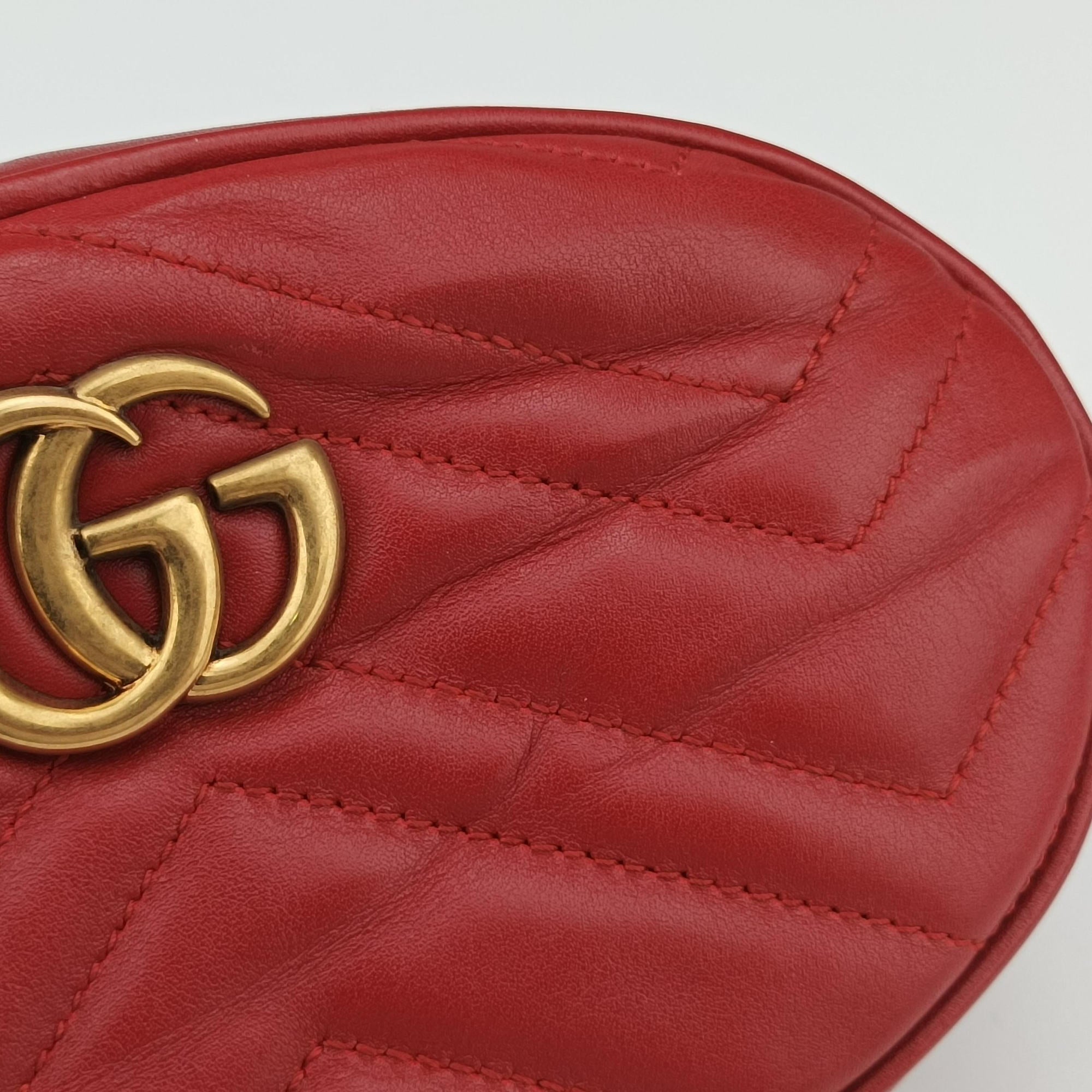 GG Marmont Red Leather 476434 C024696490GGマーモント レッド レザー 476434 C024696490