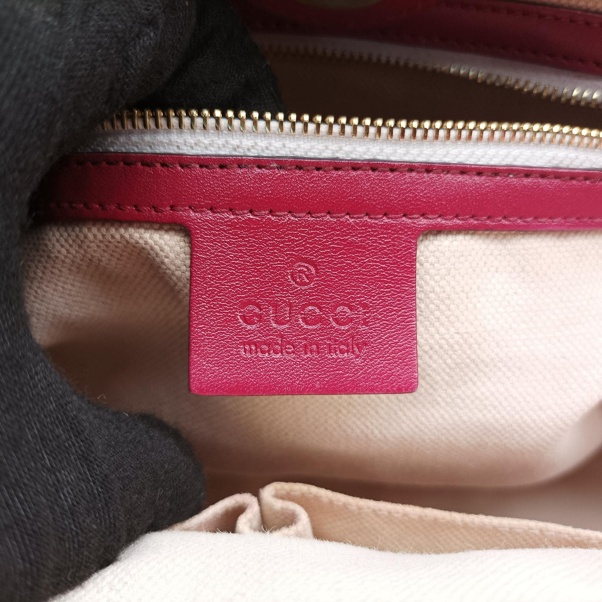 Guccissima Mayfair Rose Leather 257061 H011792691グッチシマ メイフェア ローズ レッド レザー 257061 H011792691