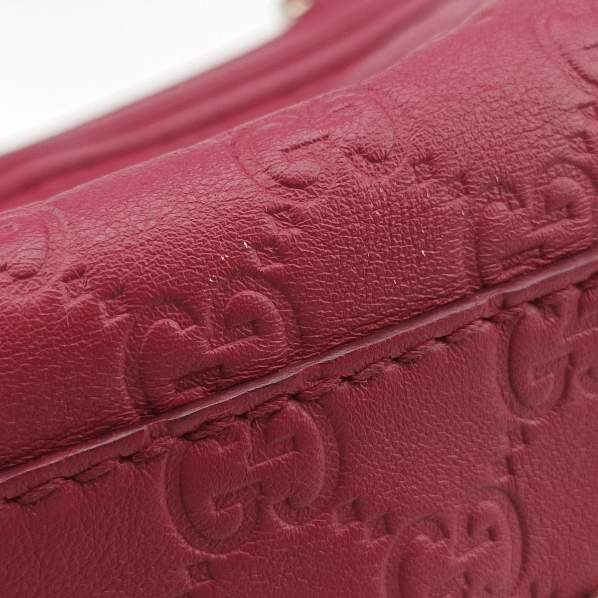 Guccissima Mayfair Rose Leather 257061 H011792691グッチシマ メイフェア ローズ レッド レザー 257061 H011792691