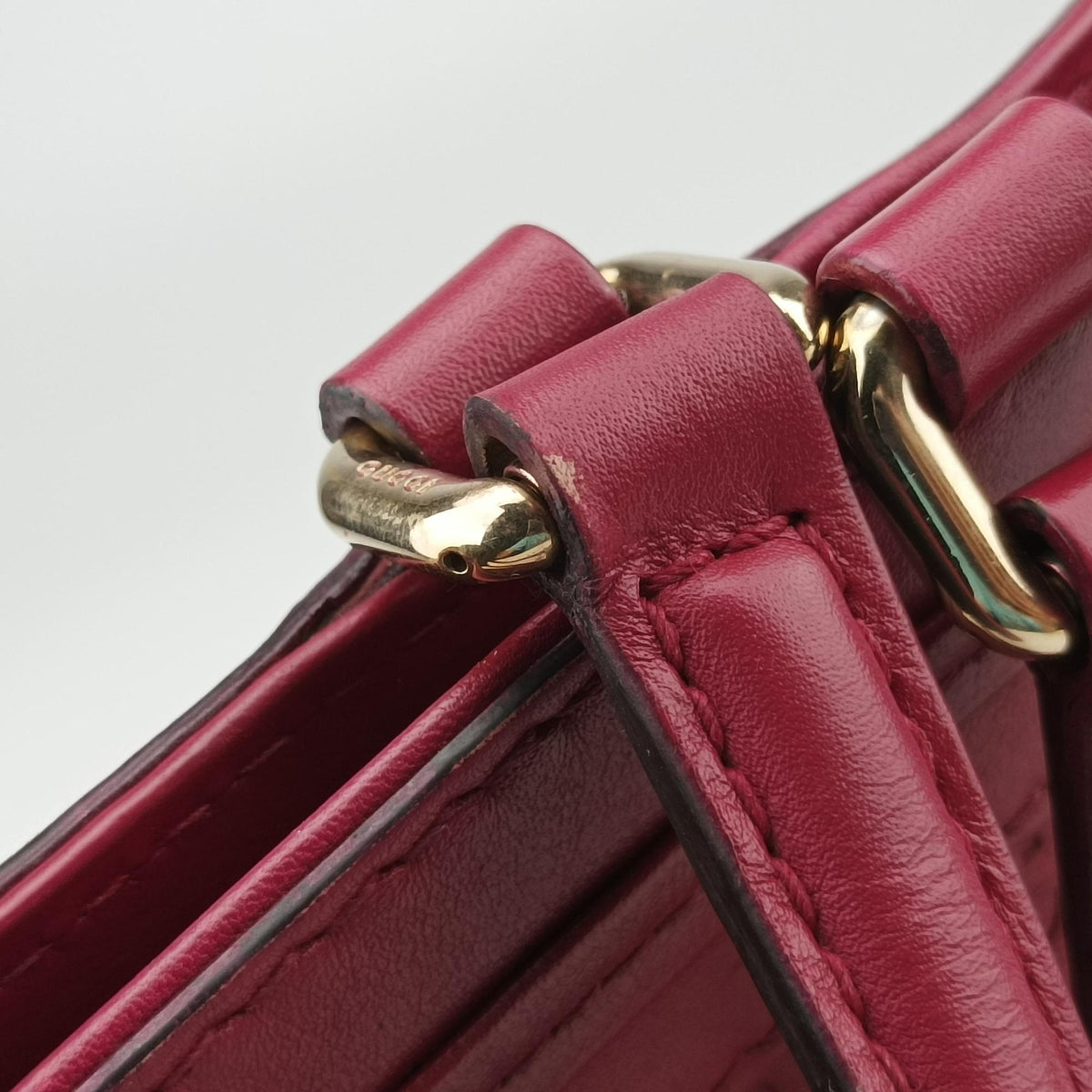 Guccissima Mayfair Rose Leather 257061 H011792691グッチシマ メイフェア ローズ レッド レザー 257061 H011792691