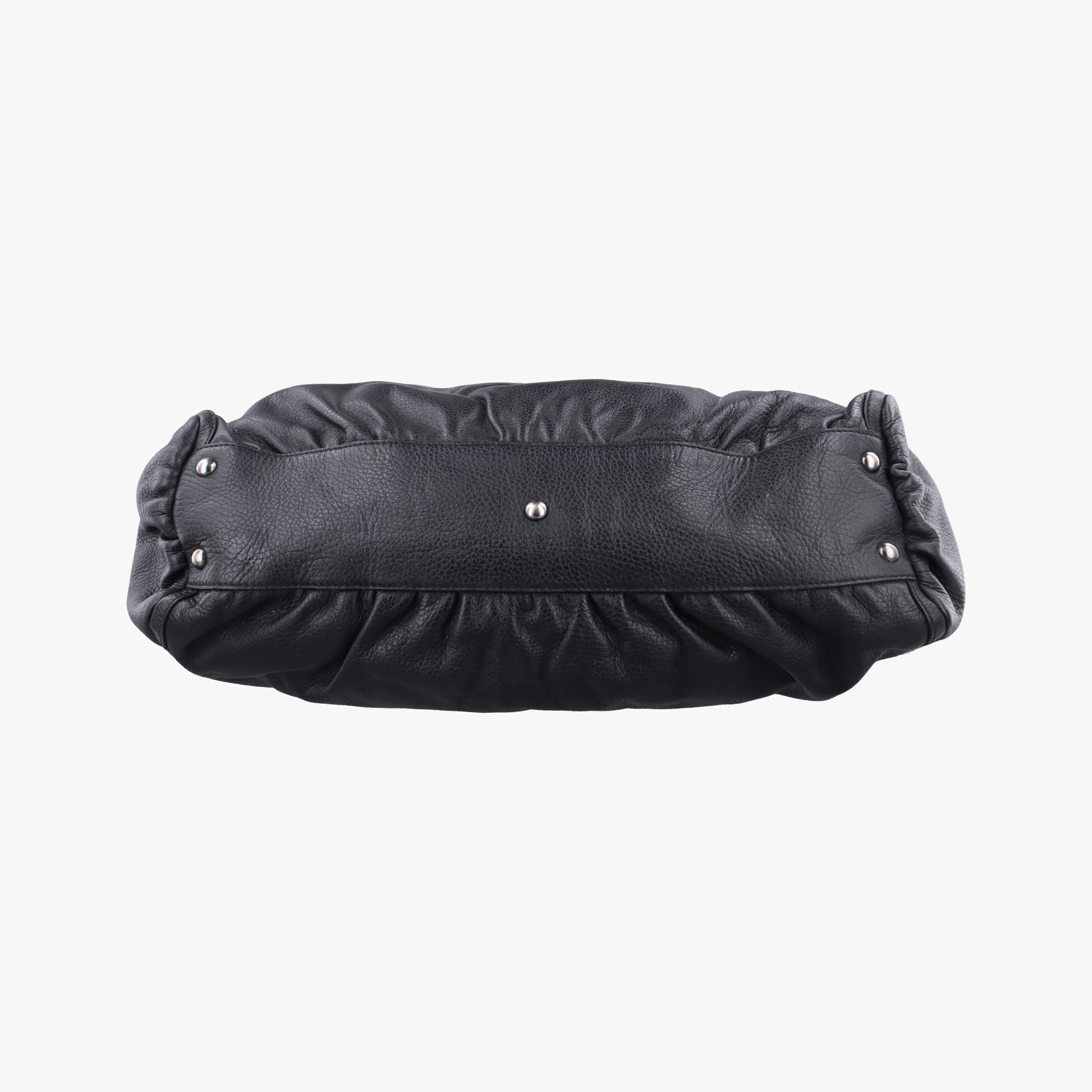 Abbey D-ring Hobo Black Leather 341491 D015573616アビー Dリング ホーボー ブラック レザー 341491 D015573616