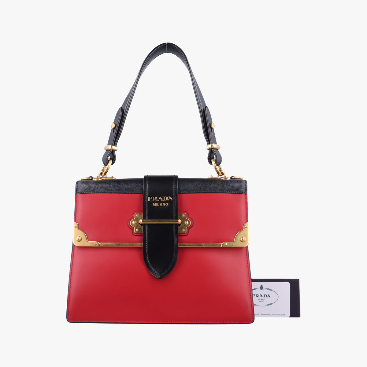 Cahier Red×Black Leather 1BA070 127カイエ レッド×ブラック レザー 1BA070 127