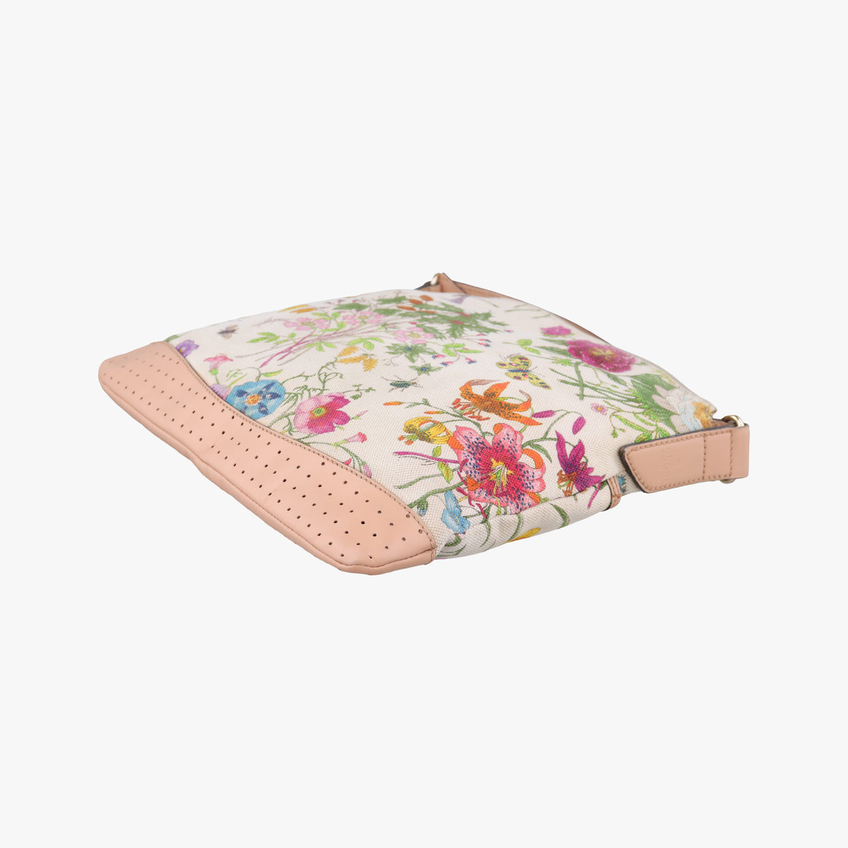 Flora Multicolour×White canvas×leather 145857 フローラ マルチカラー×アイボリー キャンバス×レザー 145857