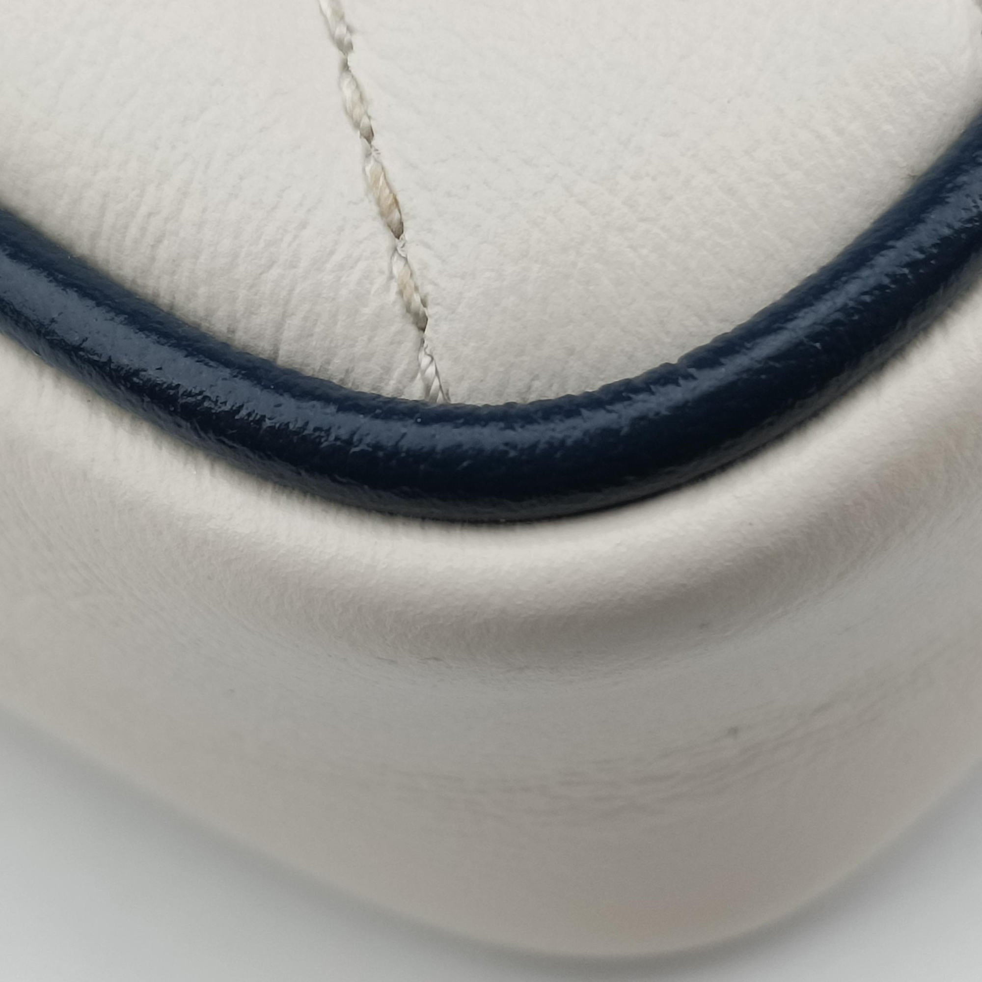 GG Marmont White×navy Leather 574969 GGマーモント ホワイト×ネイビー レザー 574969