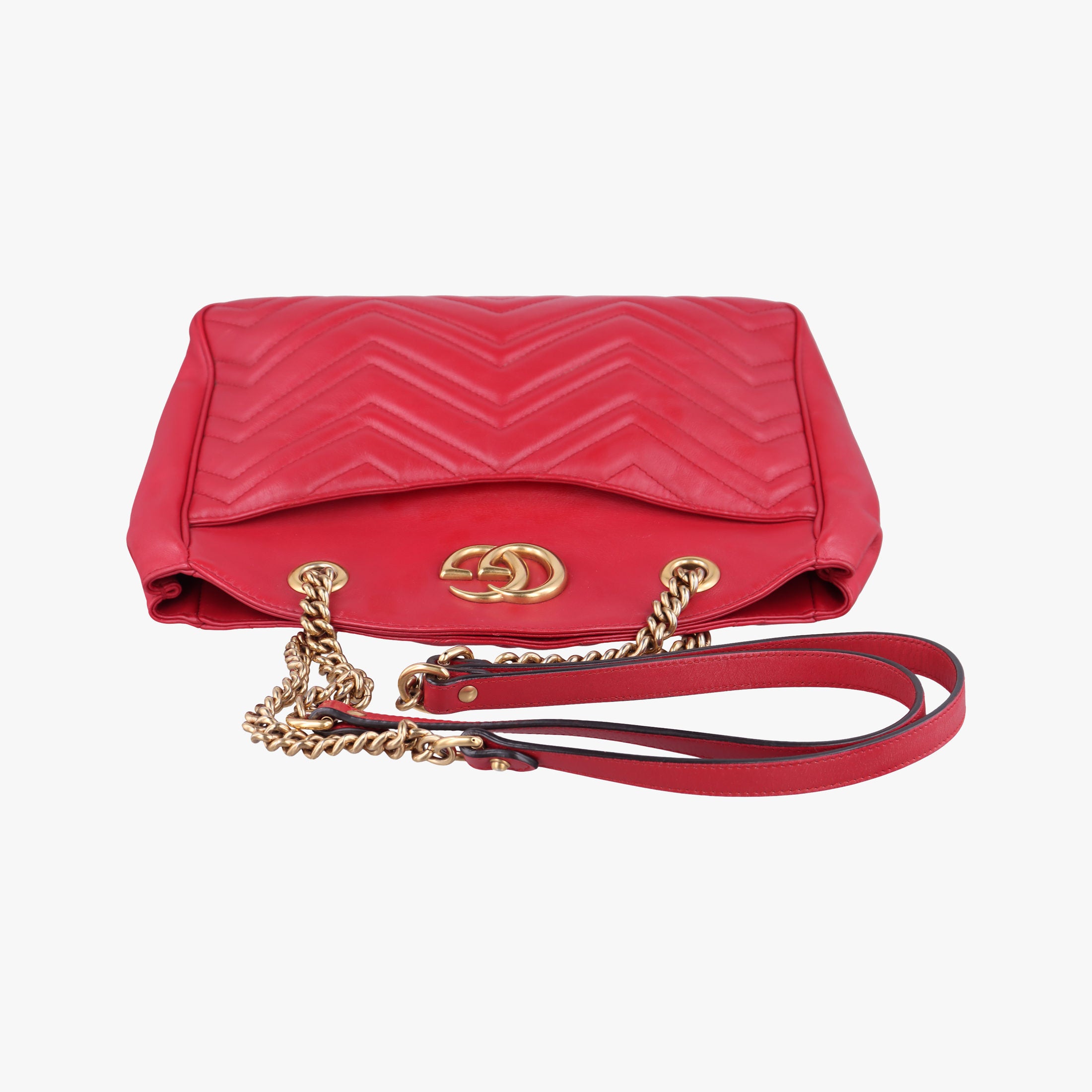 GG Marmont Red Leather 443501 C020372947GGマーモント レッド レザー 443501 C020372947