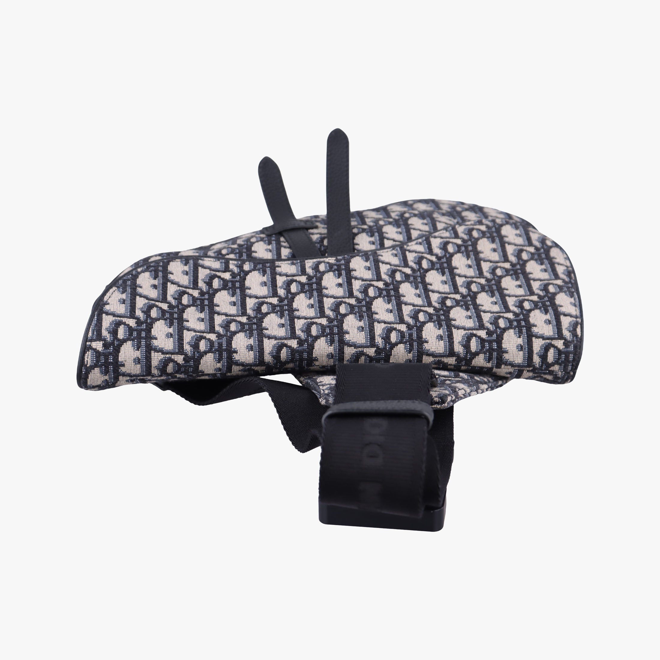 Saddlebags Gray×Navy×Black Jacquard×Leather 19-BO-0129サドルバッグ グレー×ネイビー×ブラック ジャガード×レザー 19-BO-0129