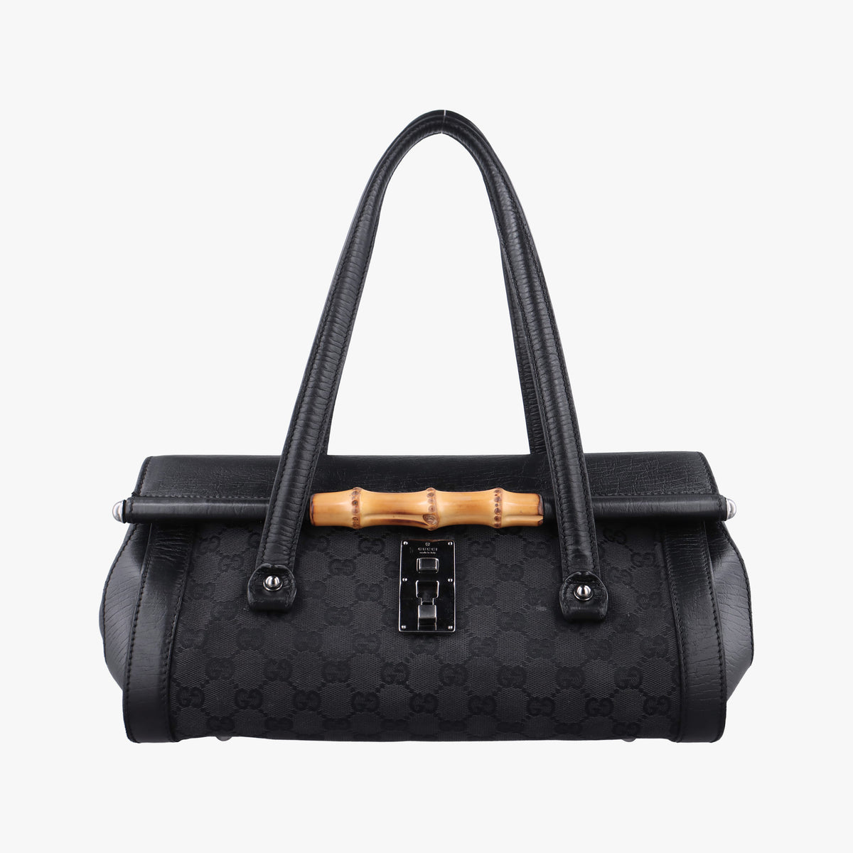 Bamboo Bullet Black Canvas × Leather 111713 バンブーバレット ブラック キャンバス × レザー 111713