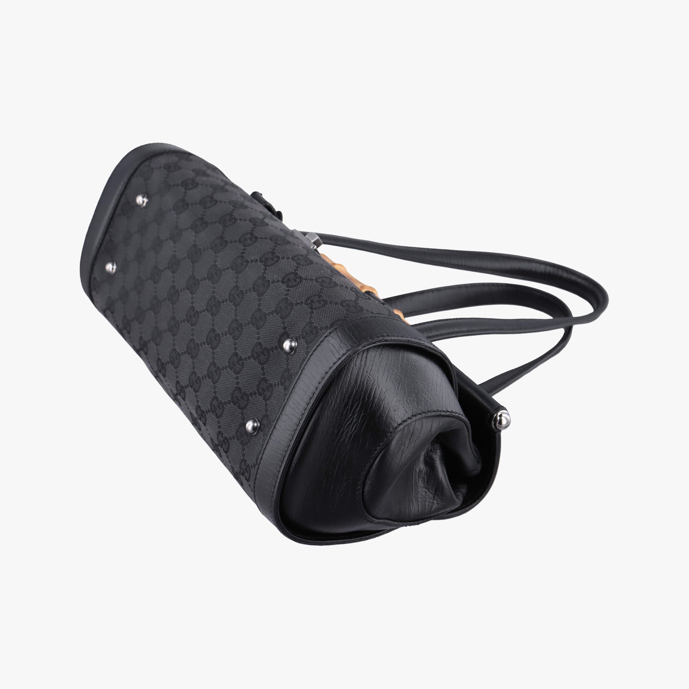 Bamboo Bullet Black Canvas × Leather 111713 バンブーバレット ブラック キャンバス × レザー 111713