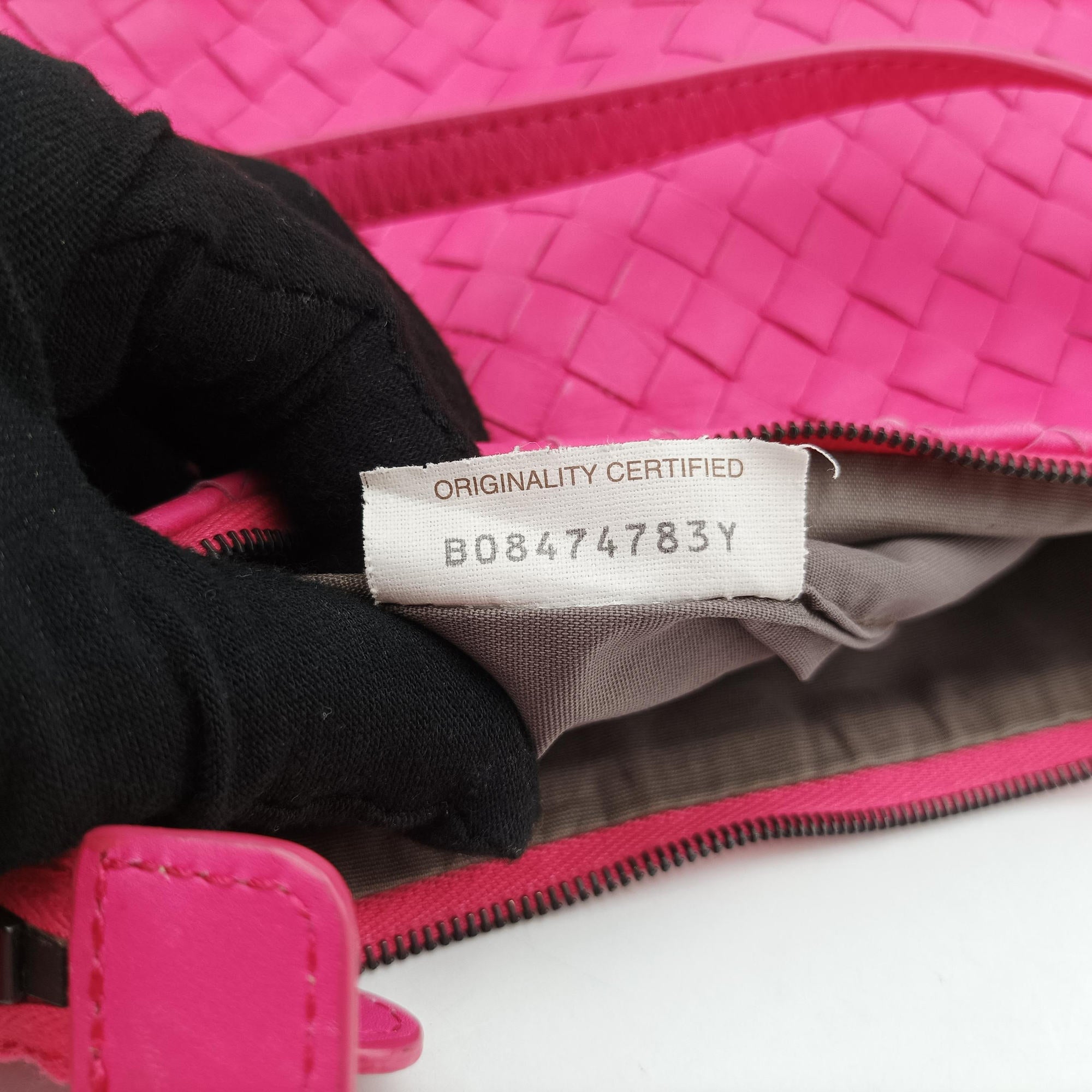 Intrecciato Pink lambskin B08474783Yイントレチャート ピンク ラムスキン B08474783Y