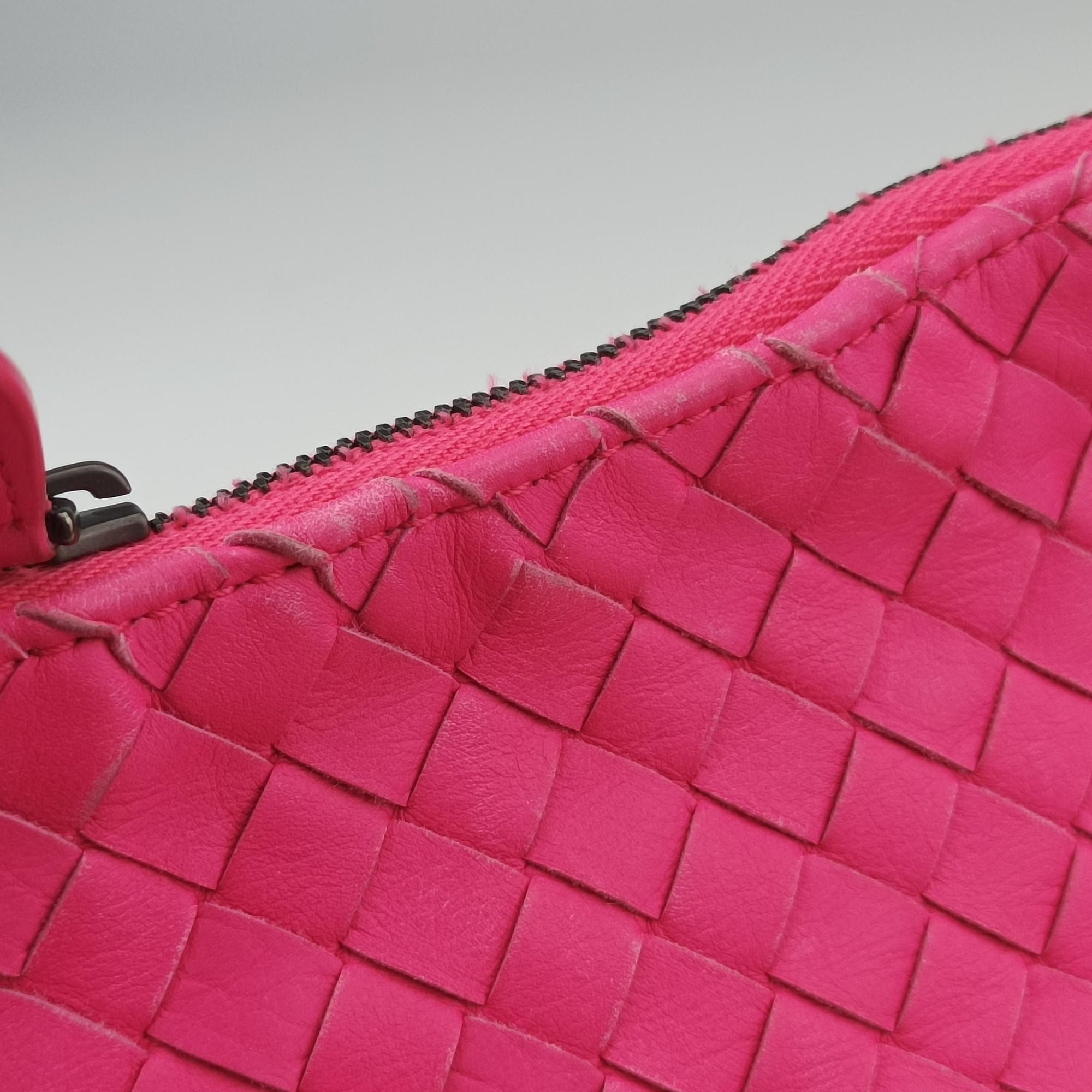 Intrecciato Pink lambskin B08474783Yイントレチャート ピンク ラムスキン B08474783Y