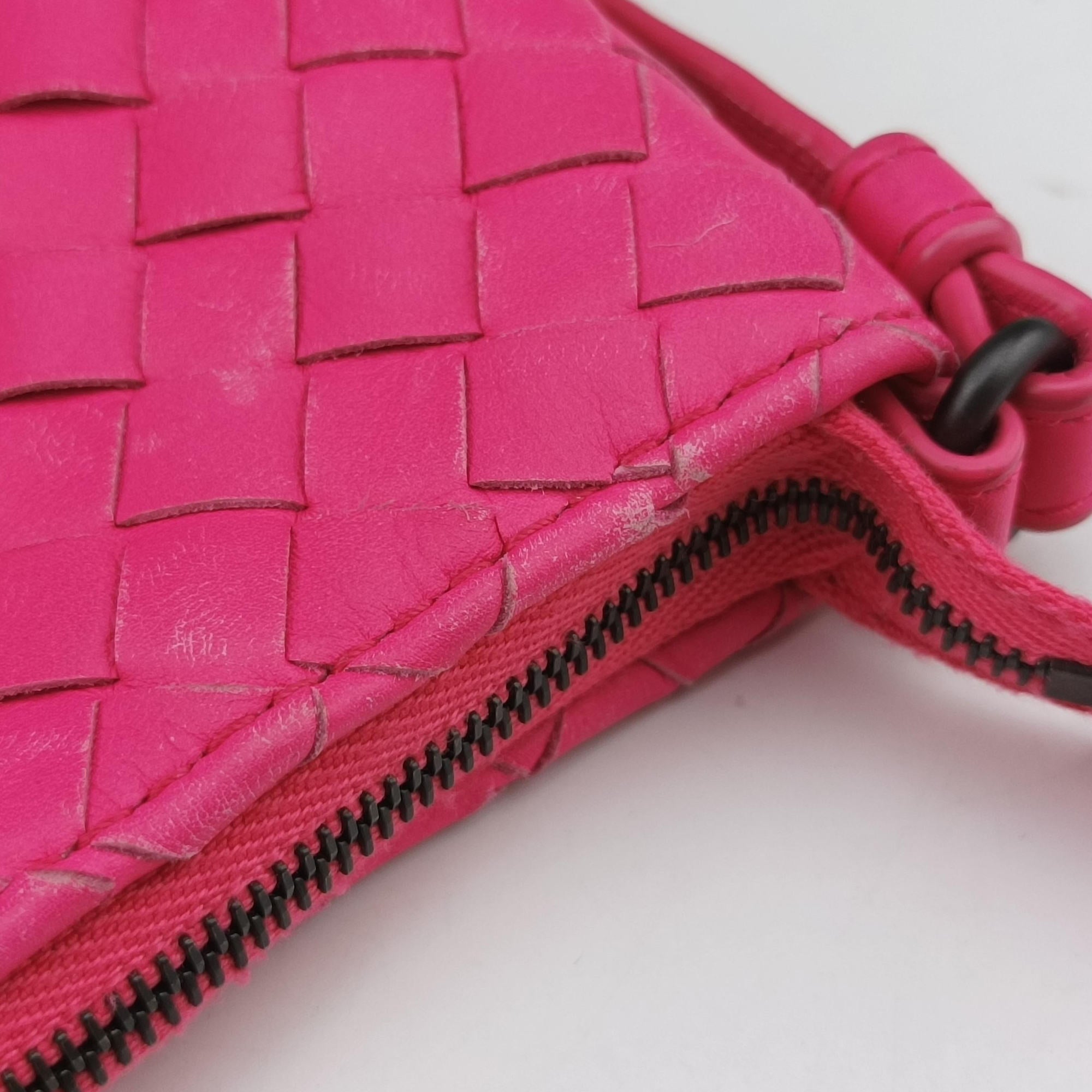 Intrecciato Pink lambskin B08474783Yイントレチャート ピンク ラムスキン B08474783Y