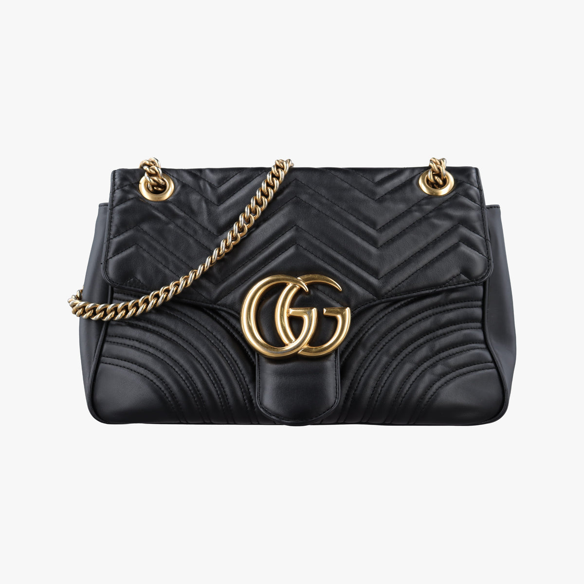 GG Marmont Black Leather 443496 E027690236GGマーモント ブラック レザー 443496 E027690236