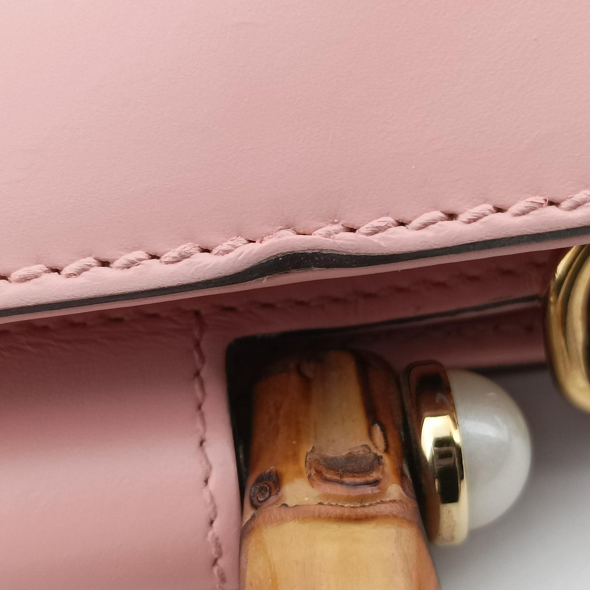 Bamboo Nymphaea Pink Leather 459076 H021349948バンブーニムフェア ピンク レザー 459076 H021349948