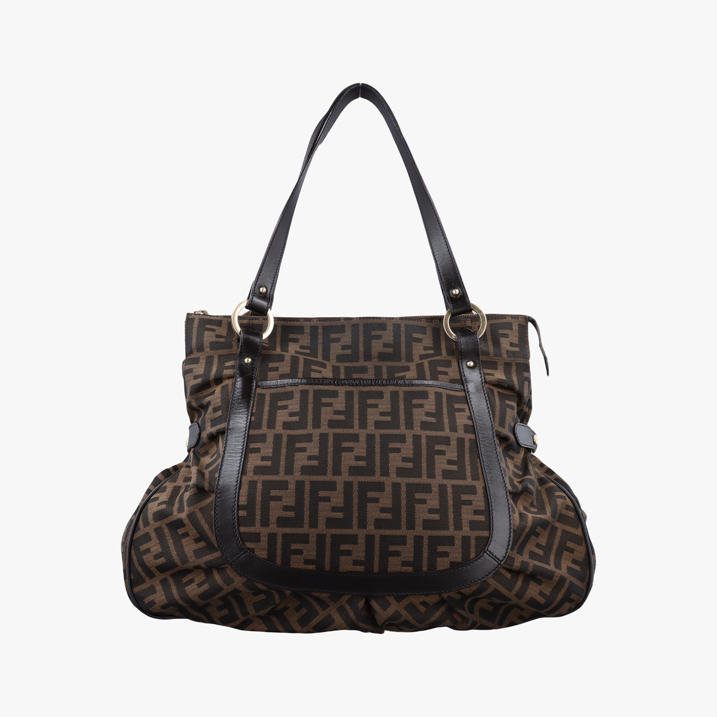 Pre-owned Fendi Zucca Brown canvas 8BR629 shoulderbag | stylenewstar