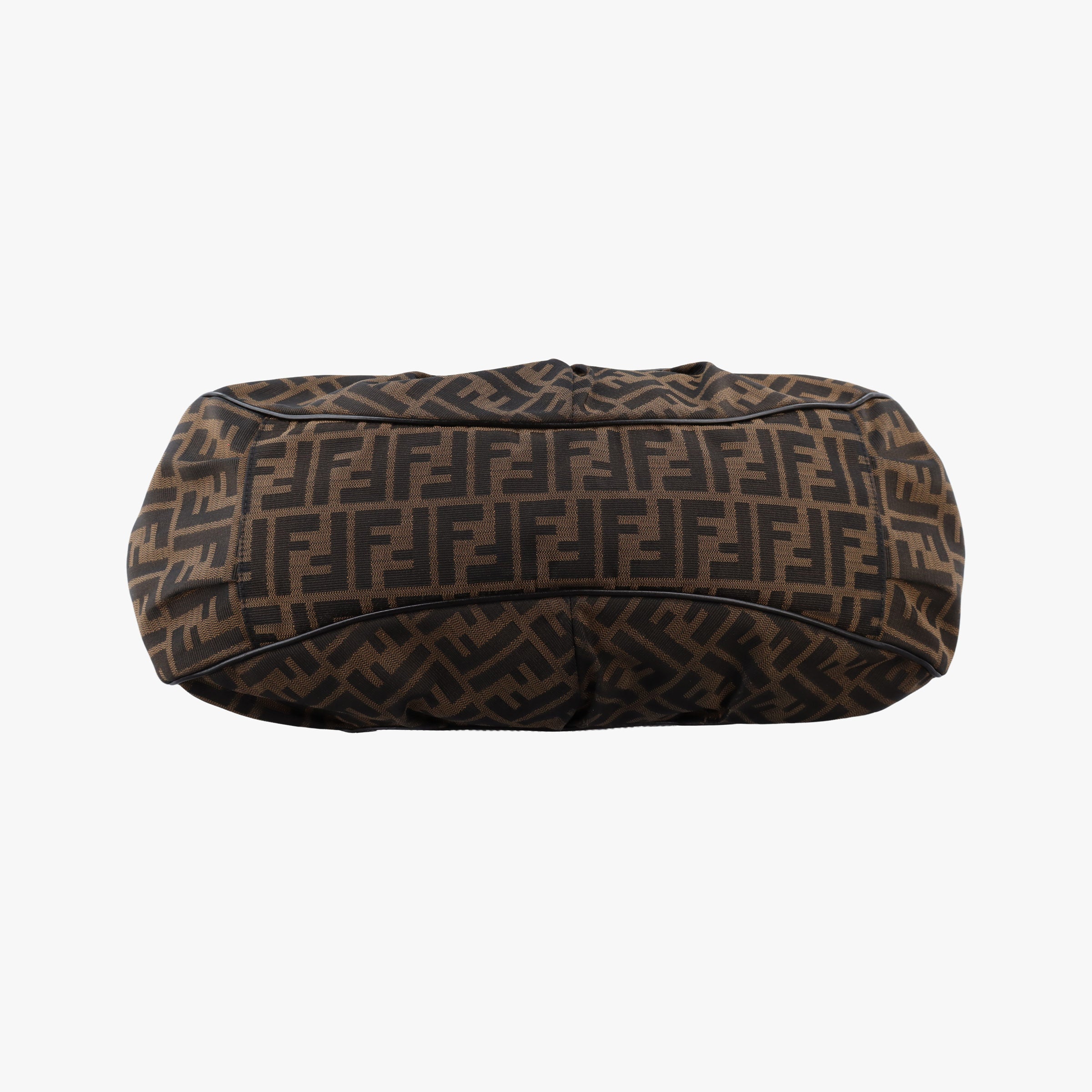 Pre-owned Fendi Zucca Brown canvas 8BR629 shoulderbag | stylenewstar