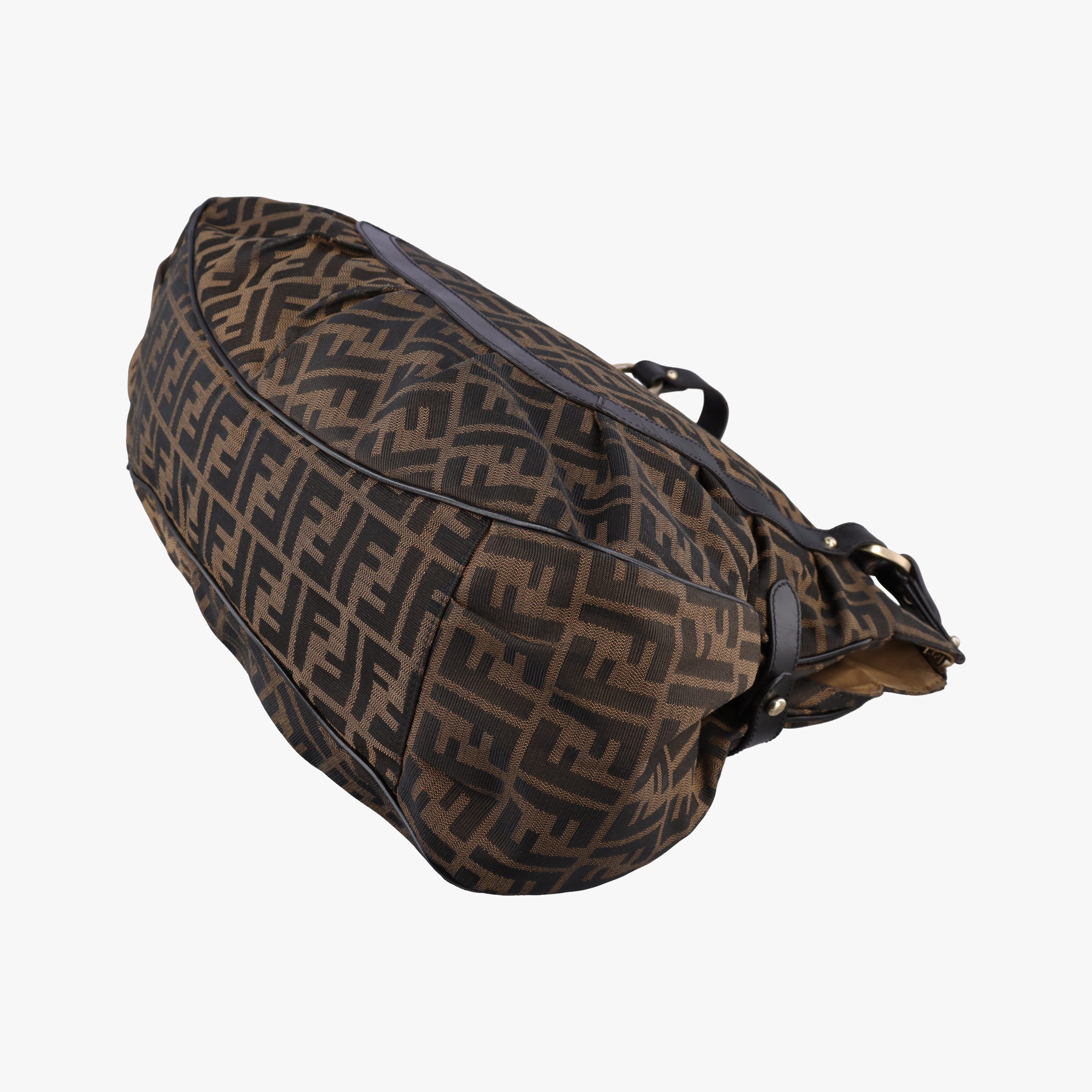 Pre-owned Fendi Zucca Brown canvas 8BR629 shoulderbag | stylenewstar