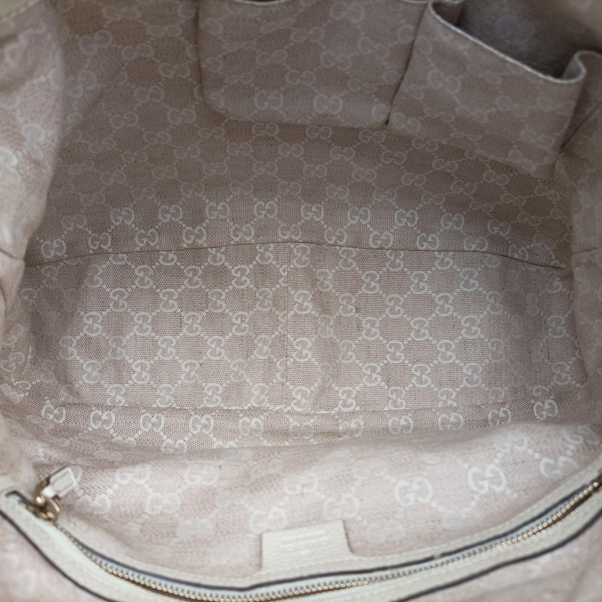 Vintage Gucci Bamboo White Leather 282315 shoulderbag | stylenewstar