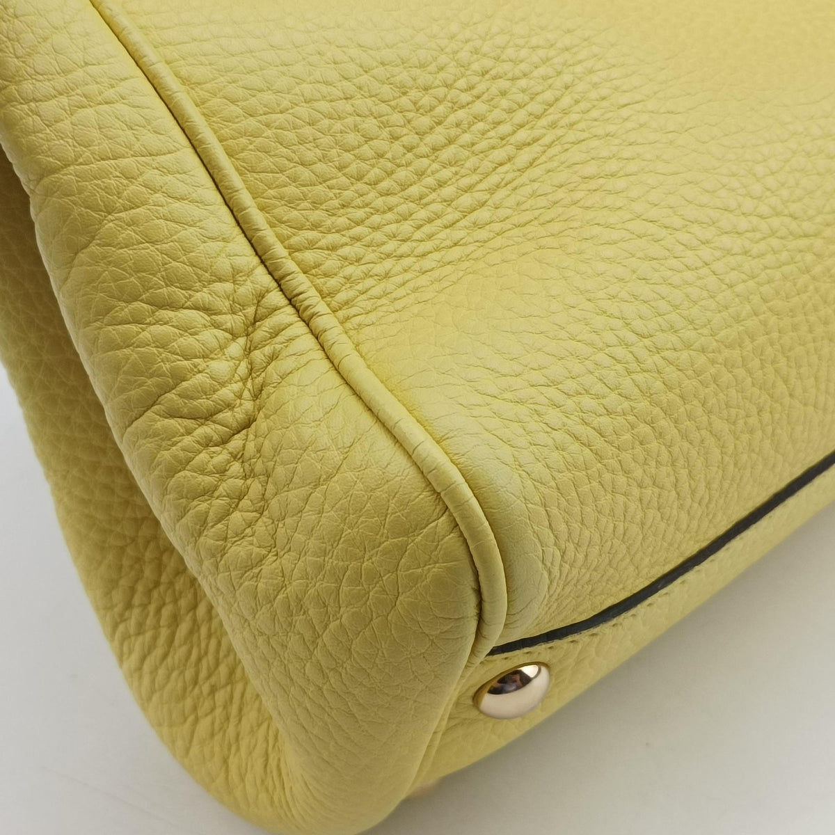 Pre-owned Gucci Bamboo Shopper Yellow Leather 336032 shoulderbag | stylenewstar