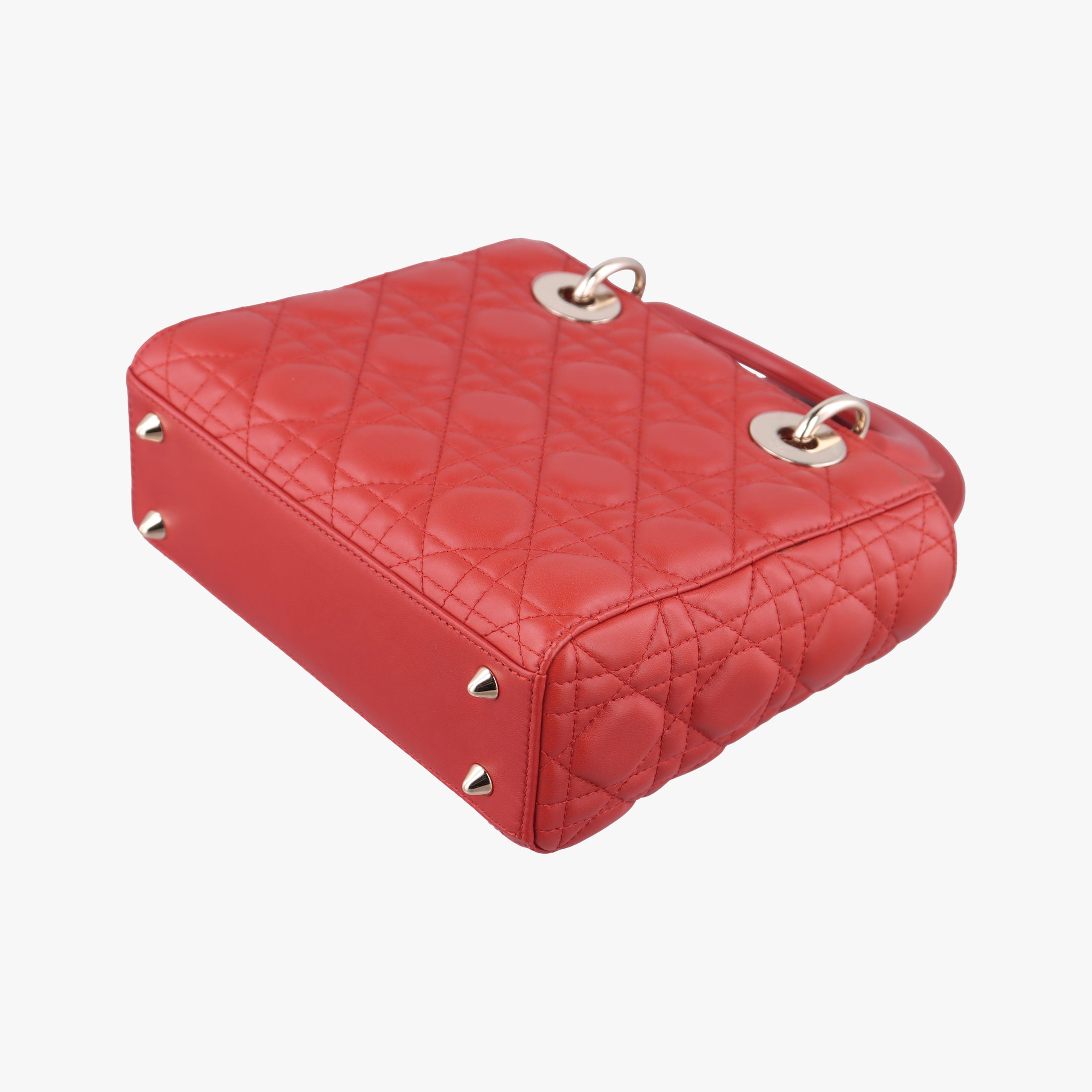 Lady Dior Red lambskin 29-MA-1107レディディオール レッド ラムスキン 29-MA-1107