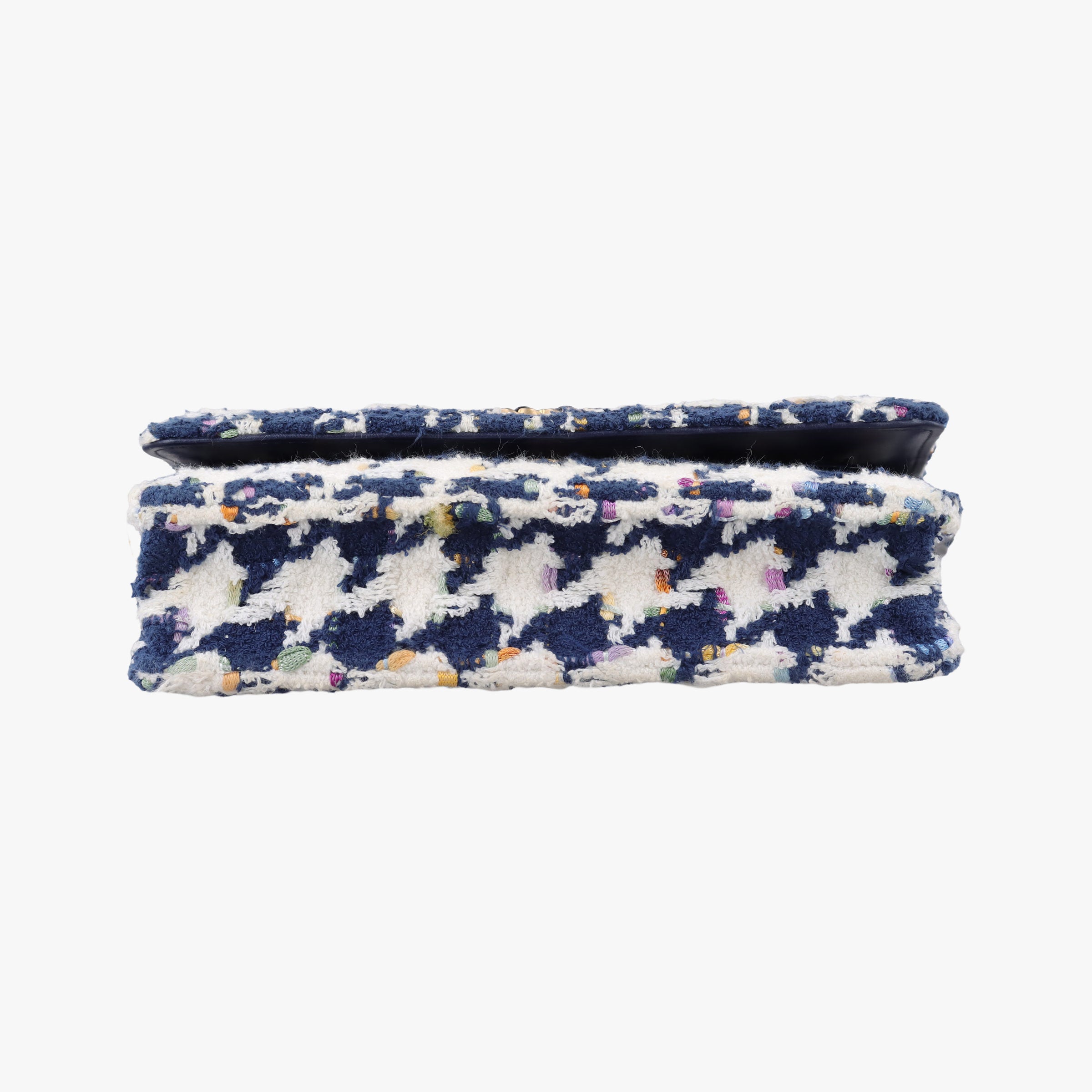 Chanel 19 WOC Houndstooth White × Navy fabric AP0957 31002556シャネル19 フラップ 千鳥格子 ホワイト×ネイビー ファブリック AP0957 31002556