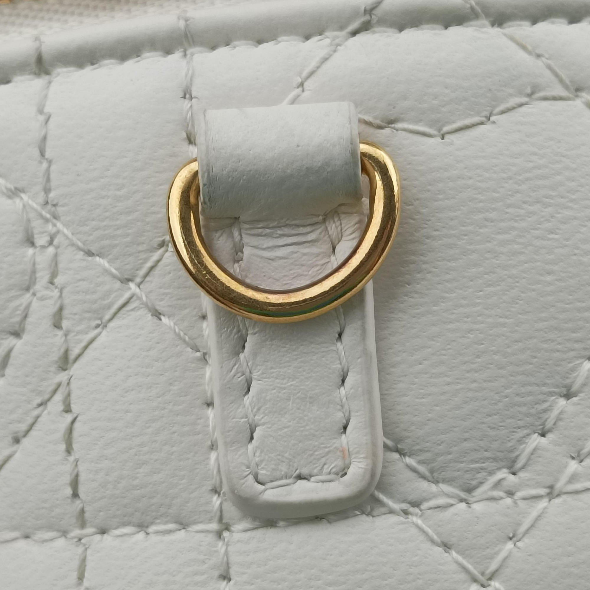 Dioramour Dior Caro Heart Micro Vanity Case White Lambskin 56-MA-0234ディオールアムール ディオール カロ ハート マイクロヴァニティ ホワイト ラムスキン 56-MA-0234