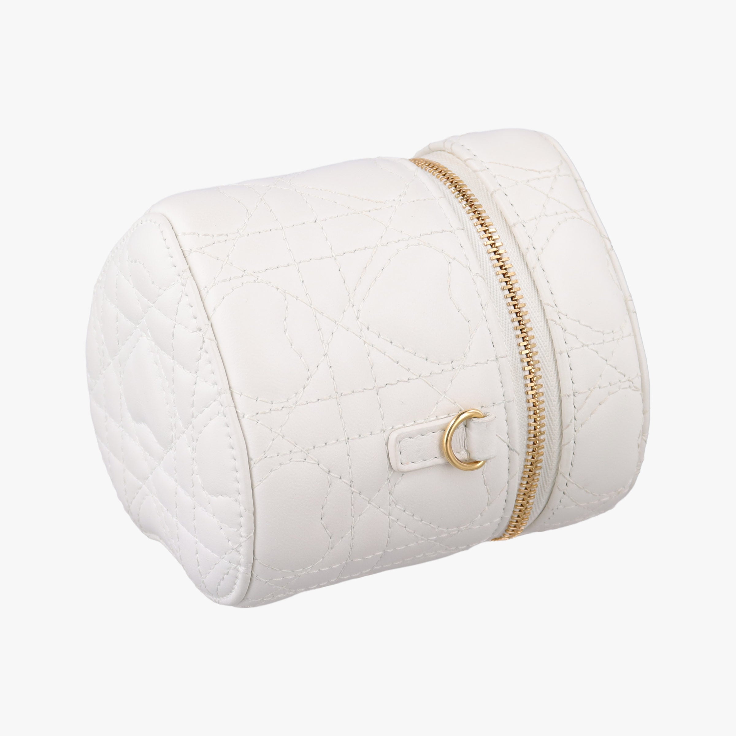 Dioramour Dior Caro Heart Micro Vanity Case White Lambskin 56-MA-0234ディオールアムール ディオール カロ ハート マイクロヴァニティ ホワイト ラムスキン 56-MA-0234