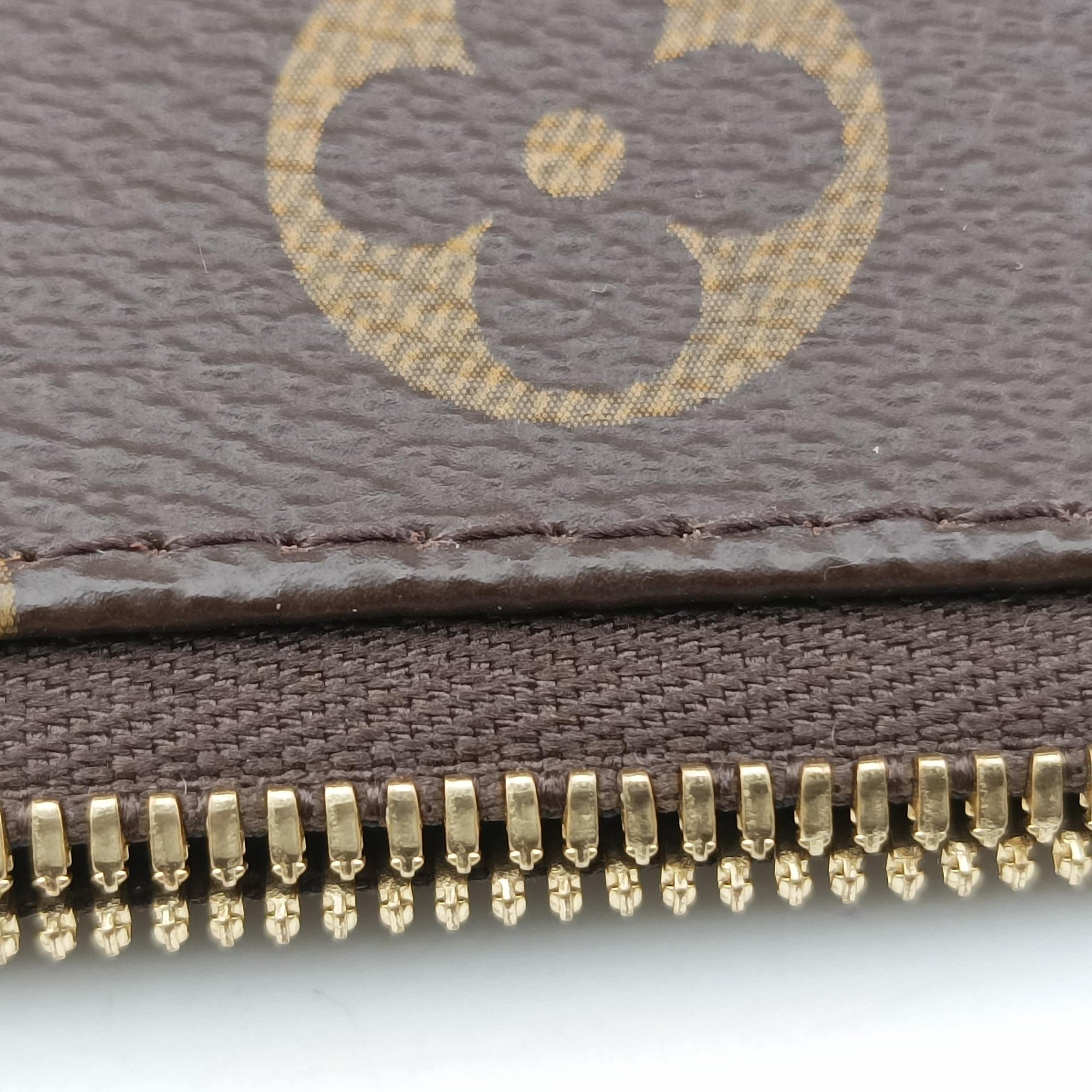 MULTI POCHETTE ACCESSOIRES MARRON×ROSE CLAIRE Monogram Canvas M44840 IC Chipミュルティポシェットアクセソワール マロン×ローズ クレール モノグラムキャンバス M44840 ICチップ