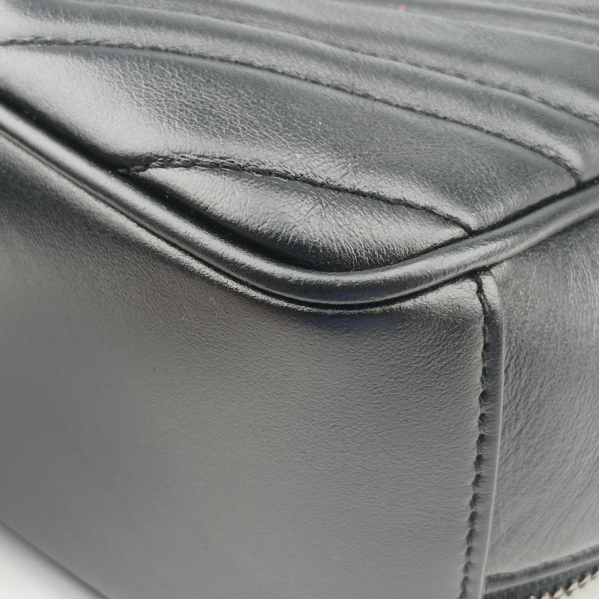 Vintage Gucci GG Marmont Black Leather 498100 shoulderbag | stylenewstar