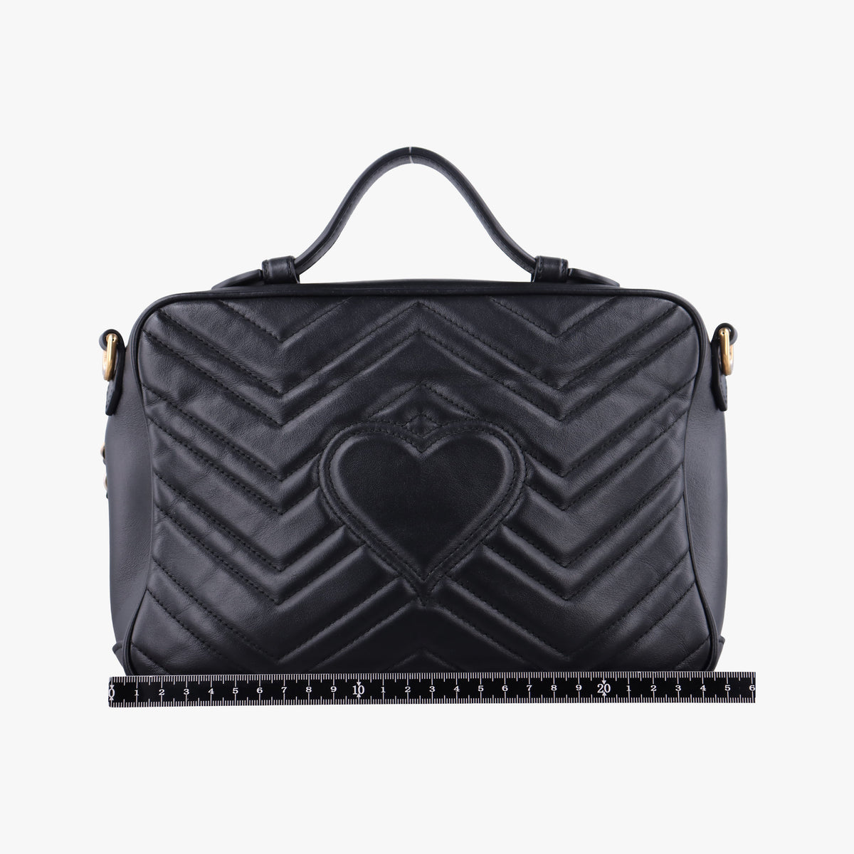 Vintage Gucci GG Marmont Black Leather 498100 shoulderbag | stylenewstar