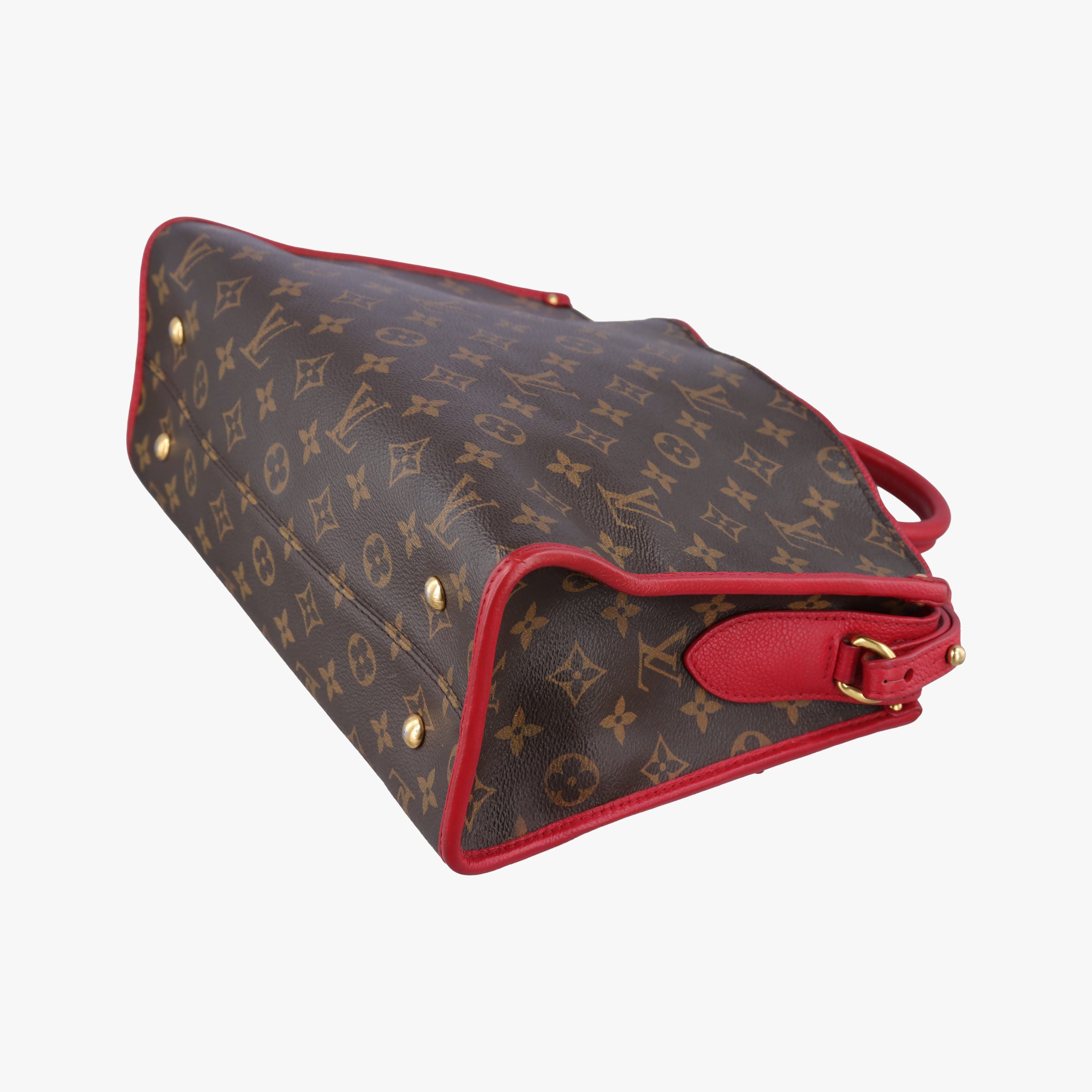 Popincourt PM Brown×Red Monogram canvas×calfskin leather M43433 NZ1138ポパンクールPM モノグラム/ブラウン×レッド モノグラムキャンバス×カーフレザー M43433 NZ1138