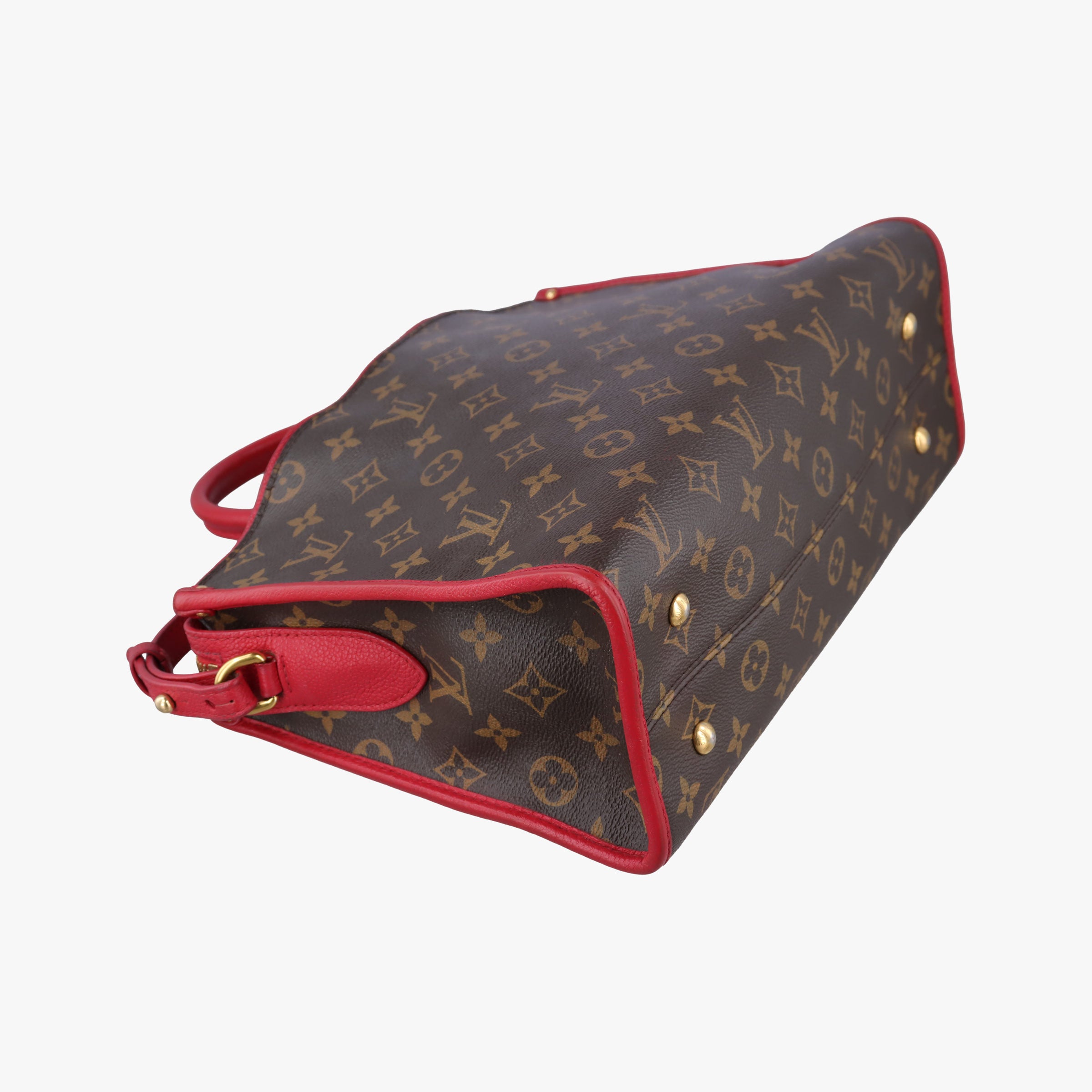 Popincourt PM Brown×Red Monogram canvas×calfskin leather M43433 NZ1138ポパンクールPM モノグラム/ブラウン×レッド モノグラムキャンバス×カーフレザー M43433 NZ1138