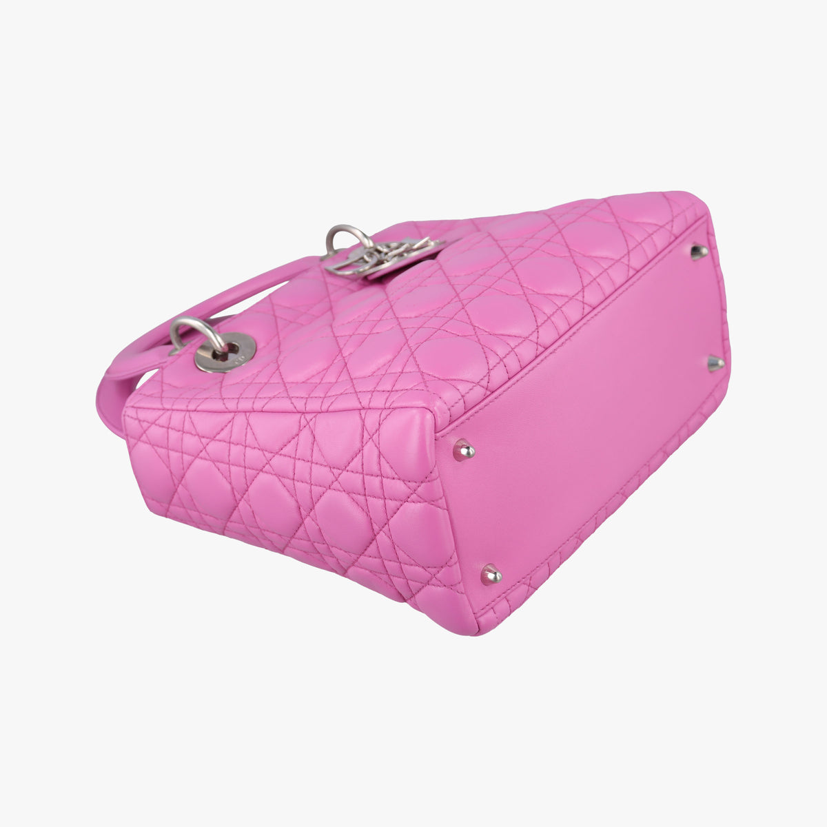 Pre-owned Christian Dior Lady Dior Pink lambskin shoulderbag | stylenewstar