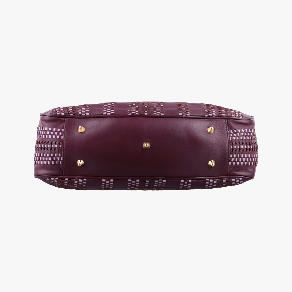 Pre-owned Christian Dior Soft Lady Dior Tote Purple Leather handbag | stylenewstar