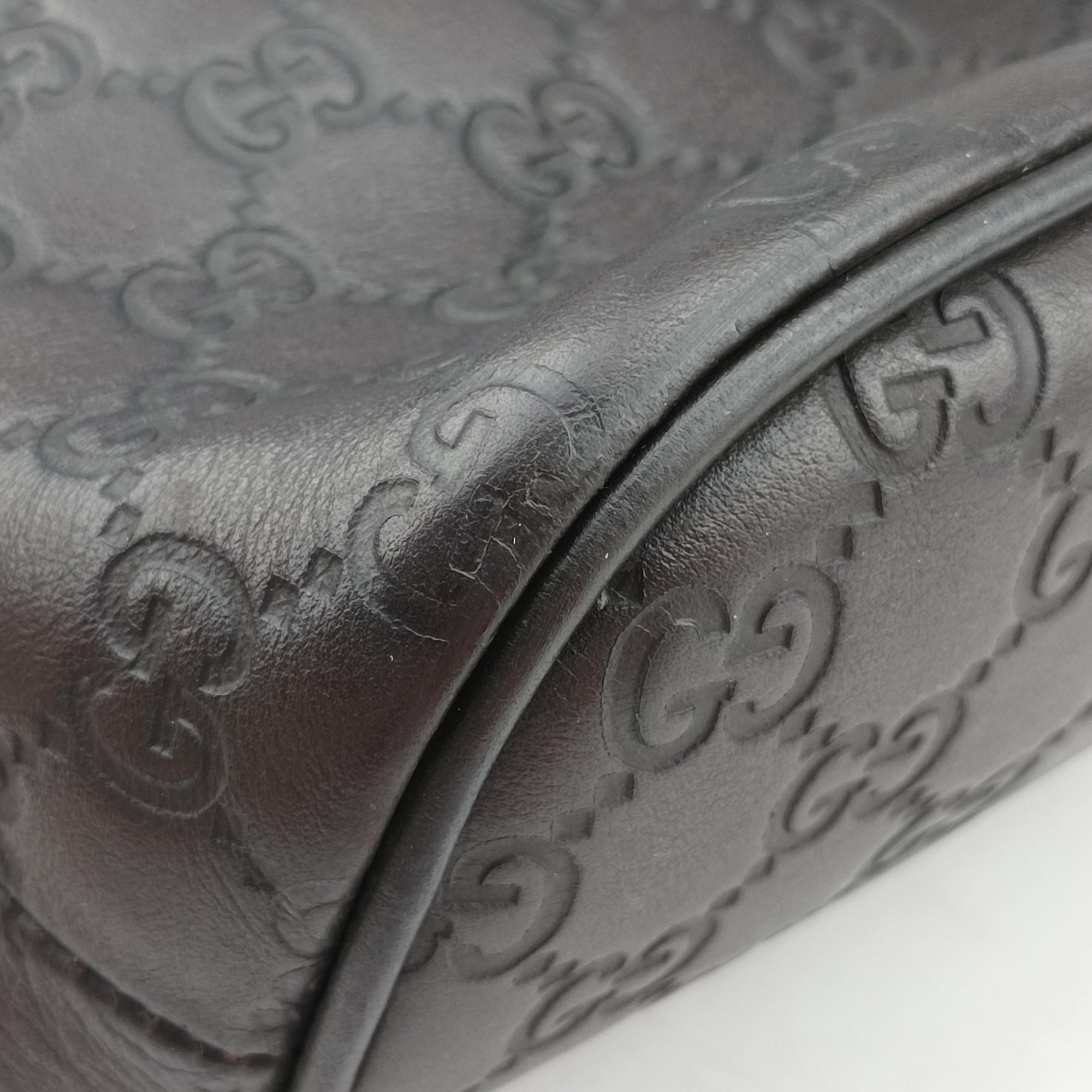 Microguccissima dome Black Leather 341504 I020191728マイクログッチシマ ブラック レザー 341504 I020191728