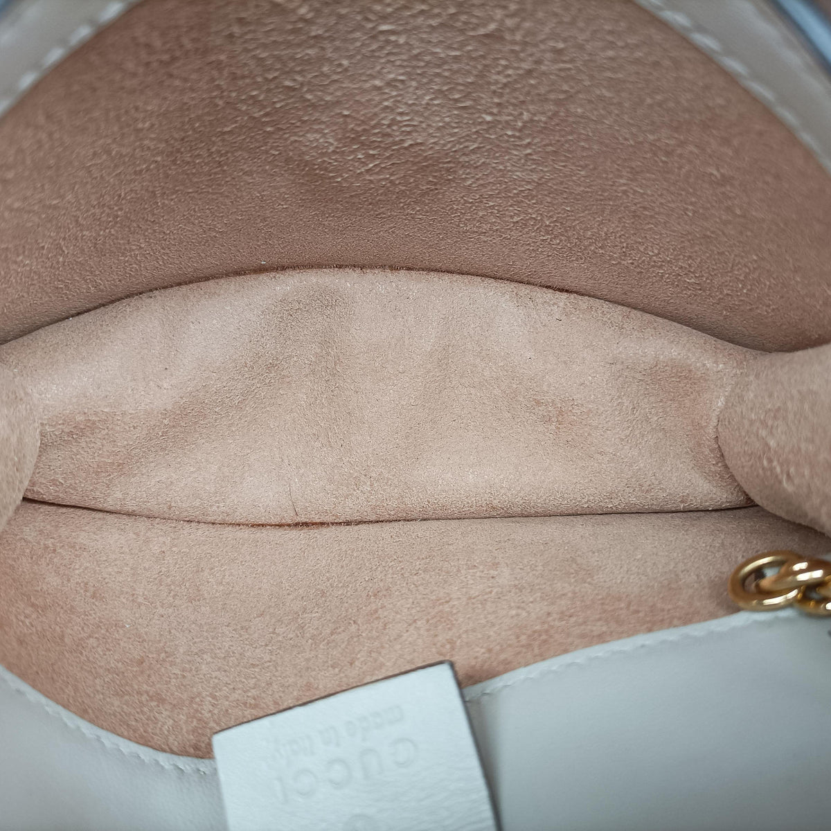Pre-owned Gucci Sylvie Ivory×Navy×Red Leather 494646 shoulderbag | stylenewstar