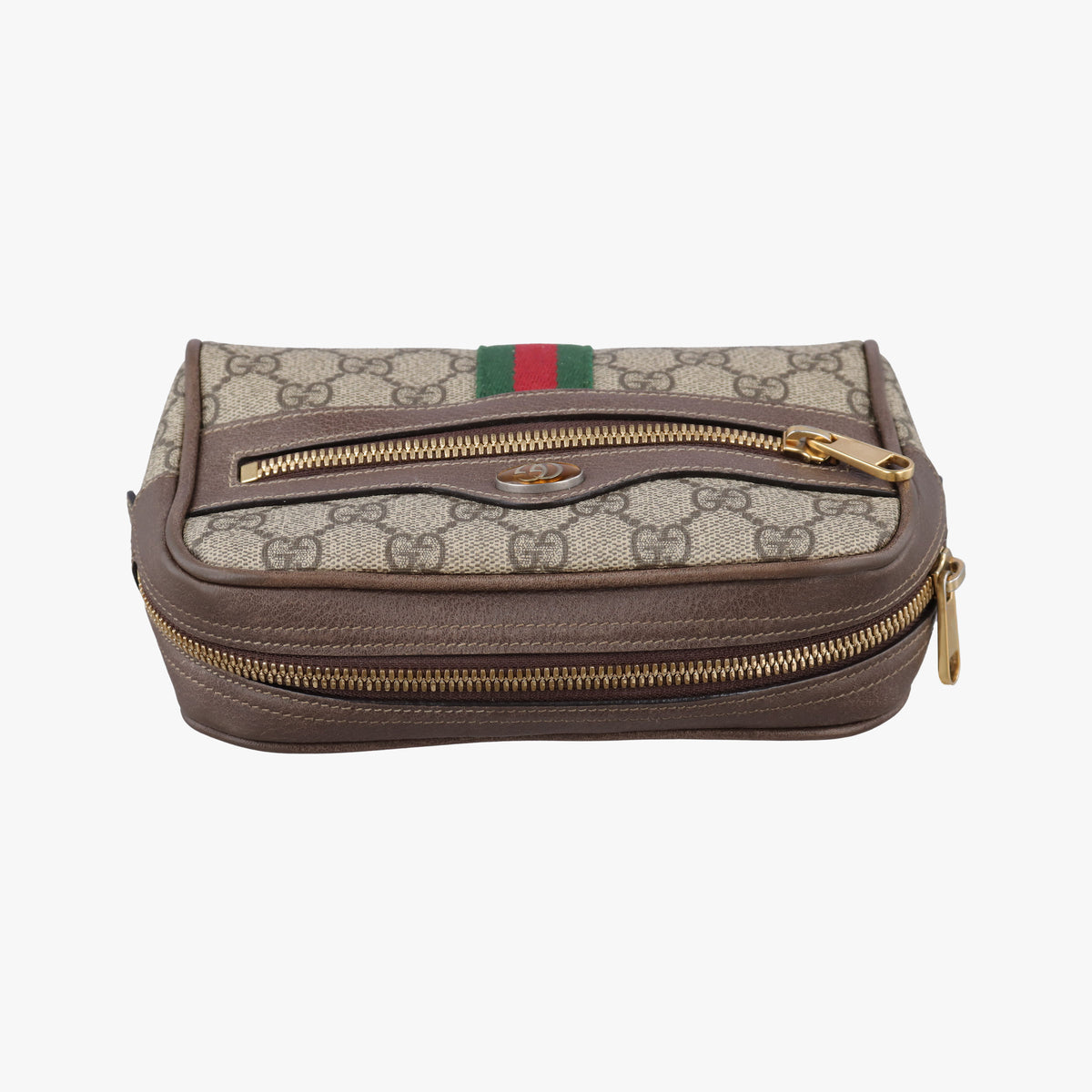Ophidia Brown PVC coated canvas×Leather 517076 H024289654オフィディア ブラウン PVCコーティングキャンバス×レザー 517076 H024289654