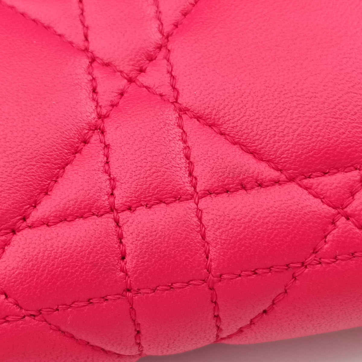Pre-owned Christian Dior Cannage New Lock Red lambskin shoulderbag | stylenewstar