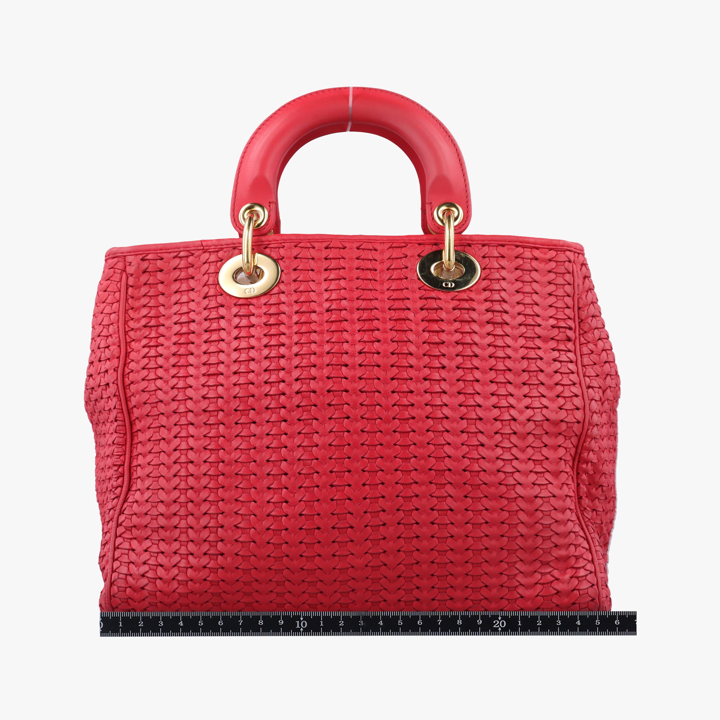 Pre-owned Christian Dior Soft Lady Dior Red lambskin handbag | stylenewstar