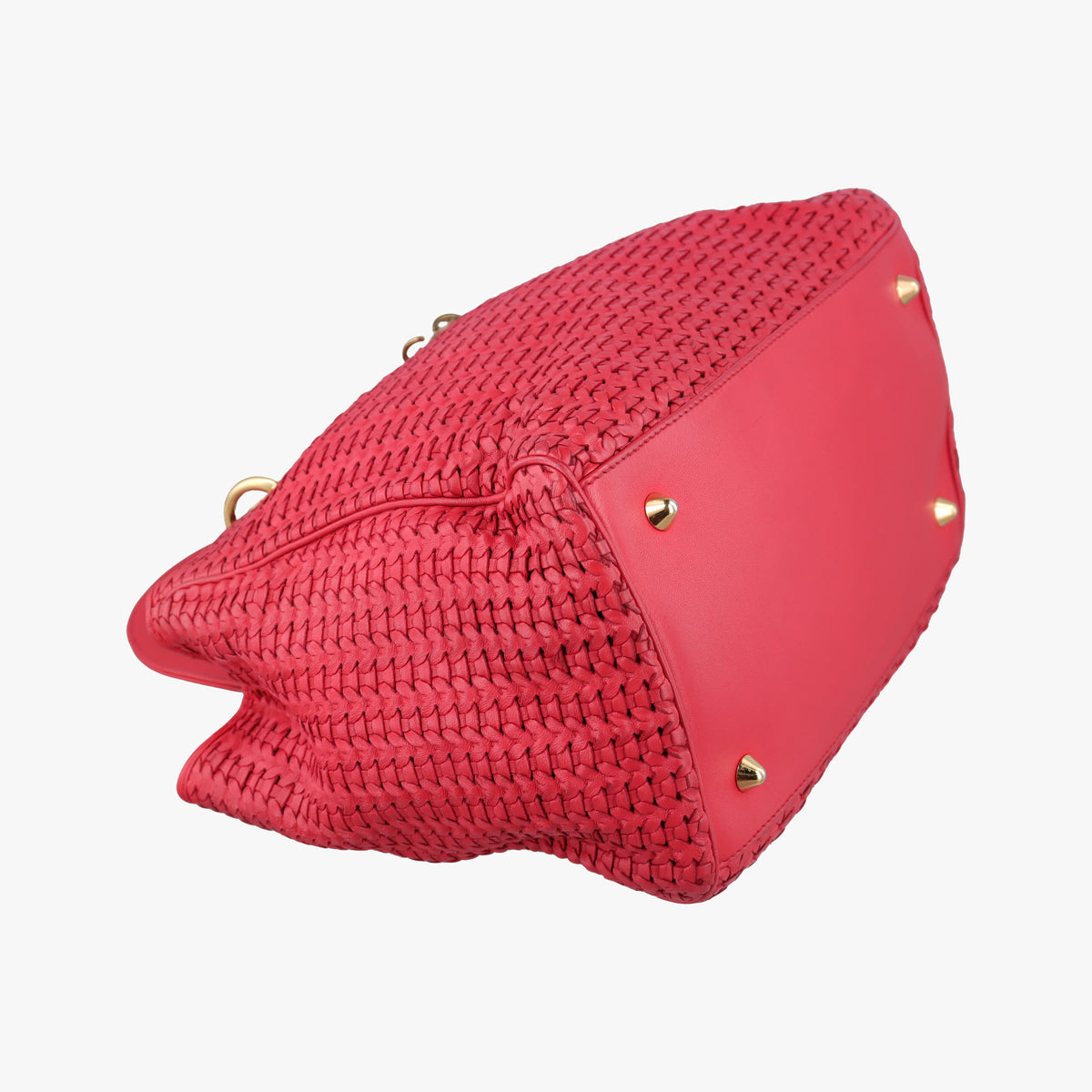 Pre-owned Christian Dior Soft Lady Dior Red lambskin handbag | stylenewstar