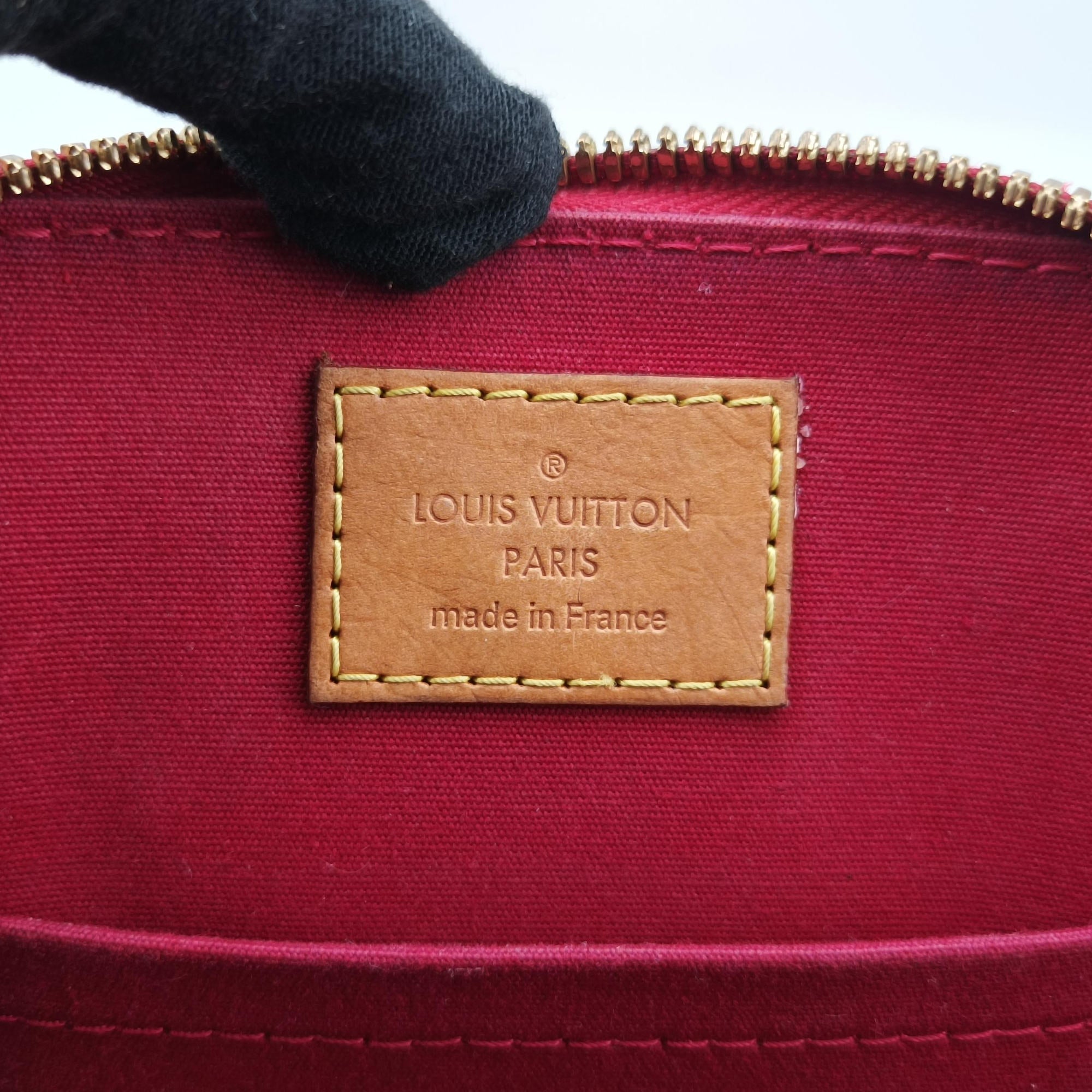 Pre-owned Louis Vuitton Alma BB CERISE Vernis M90174 shoulderbag | stylenewstar